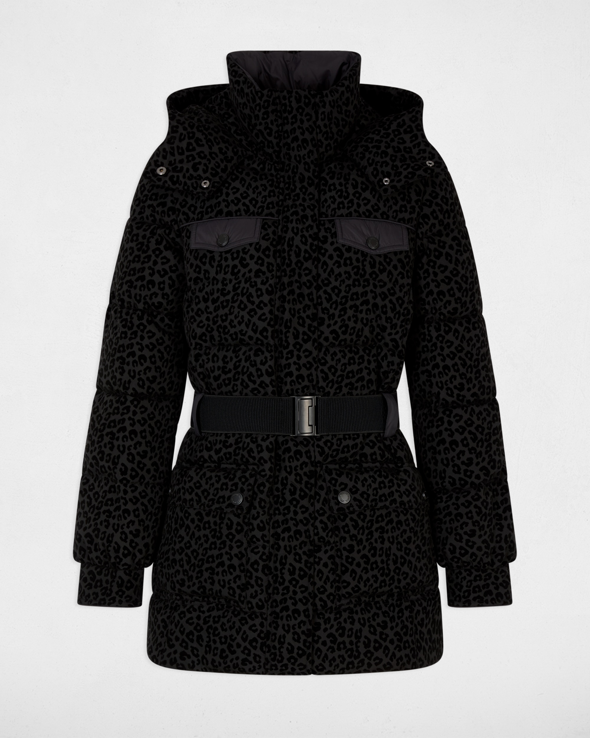 Plumíferos de mujer con capucha - Morgan - Negro Negro-5