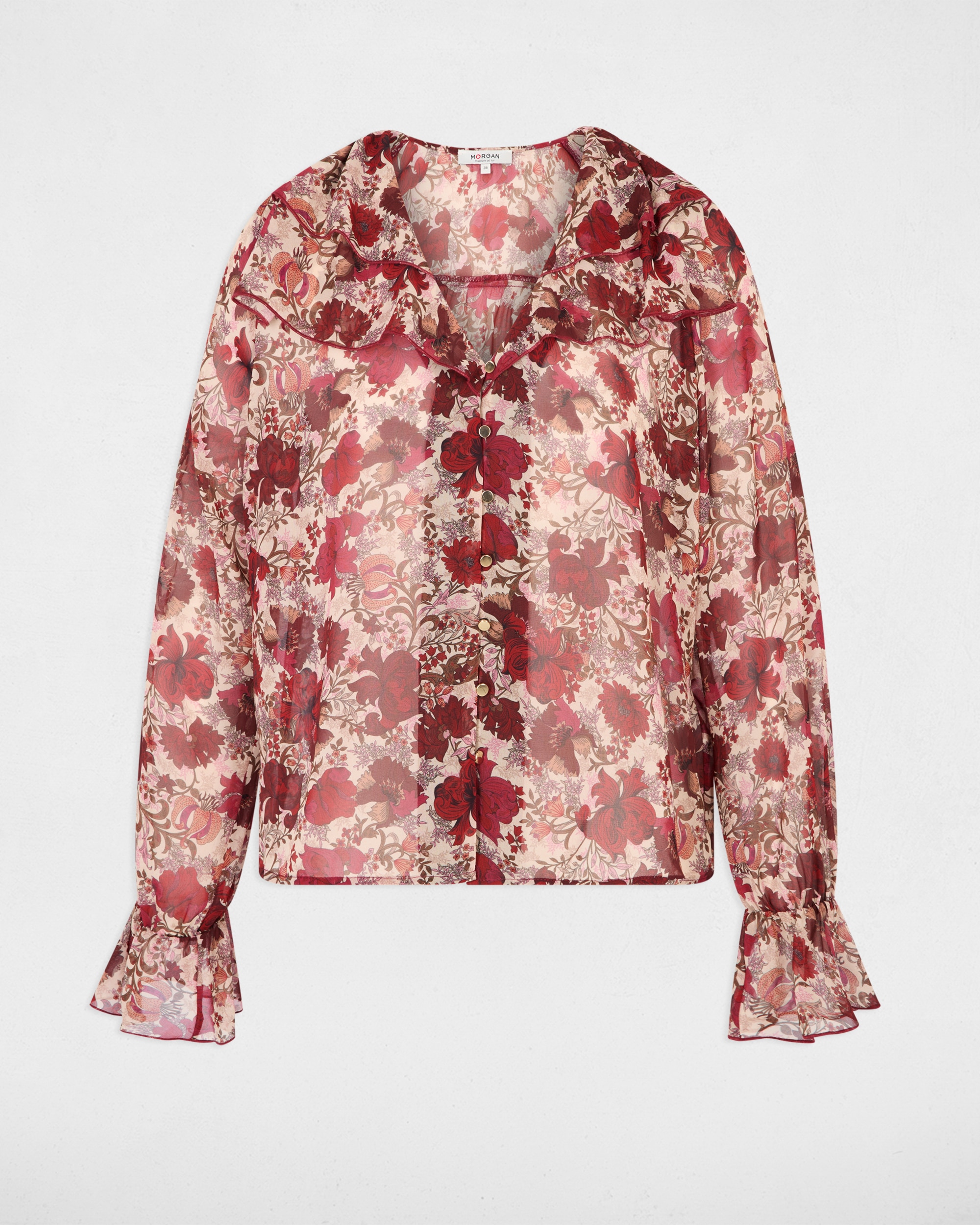 Camisa de mujer con volantes - Morgan - Multicolor Multicolor-5