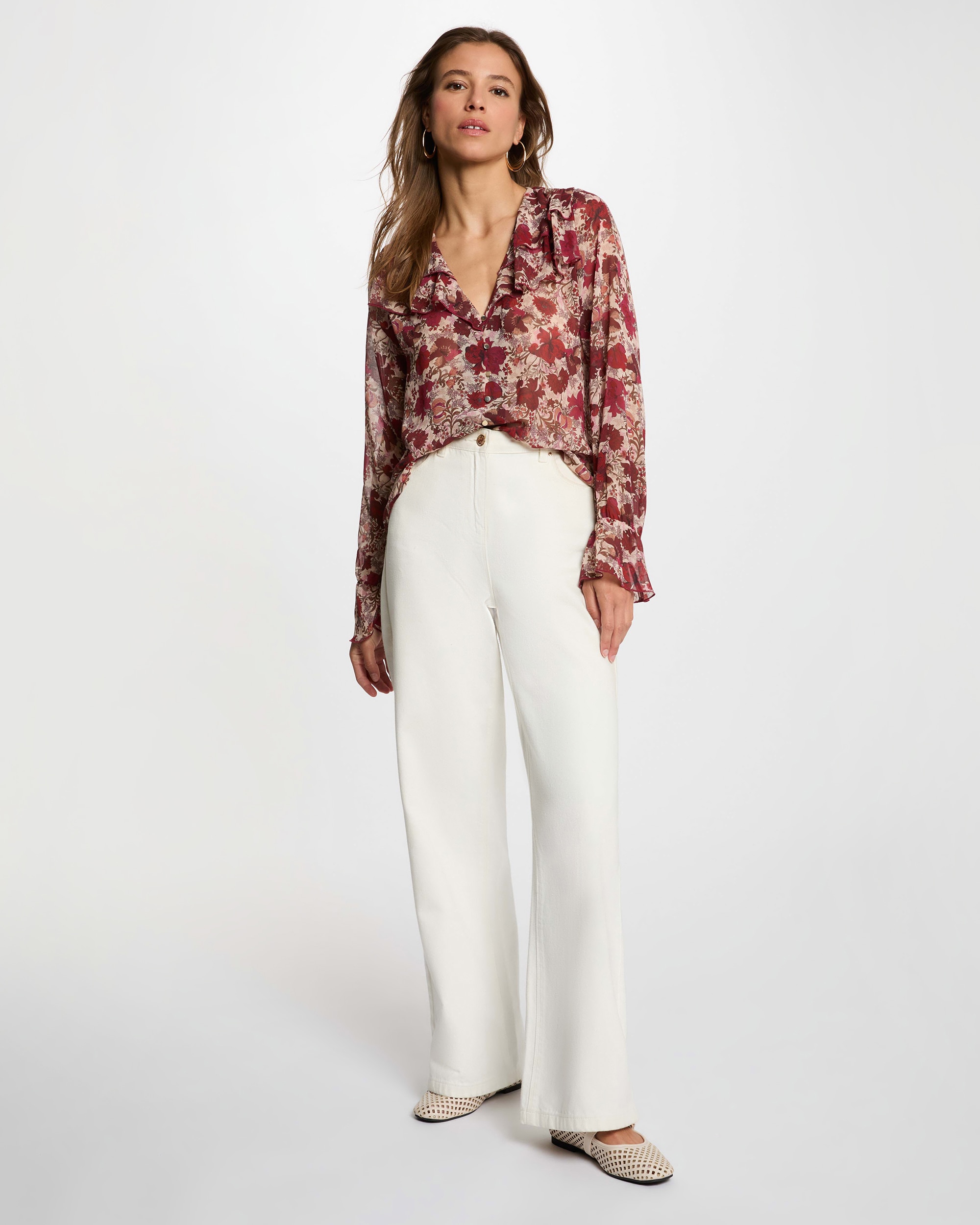Camisa de mujer con volantes - Morgan - Multicolor Multicolor-3