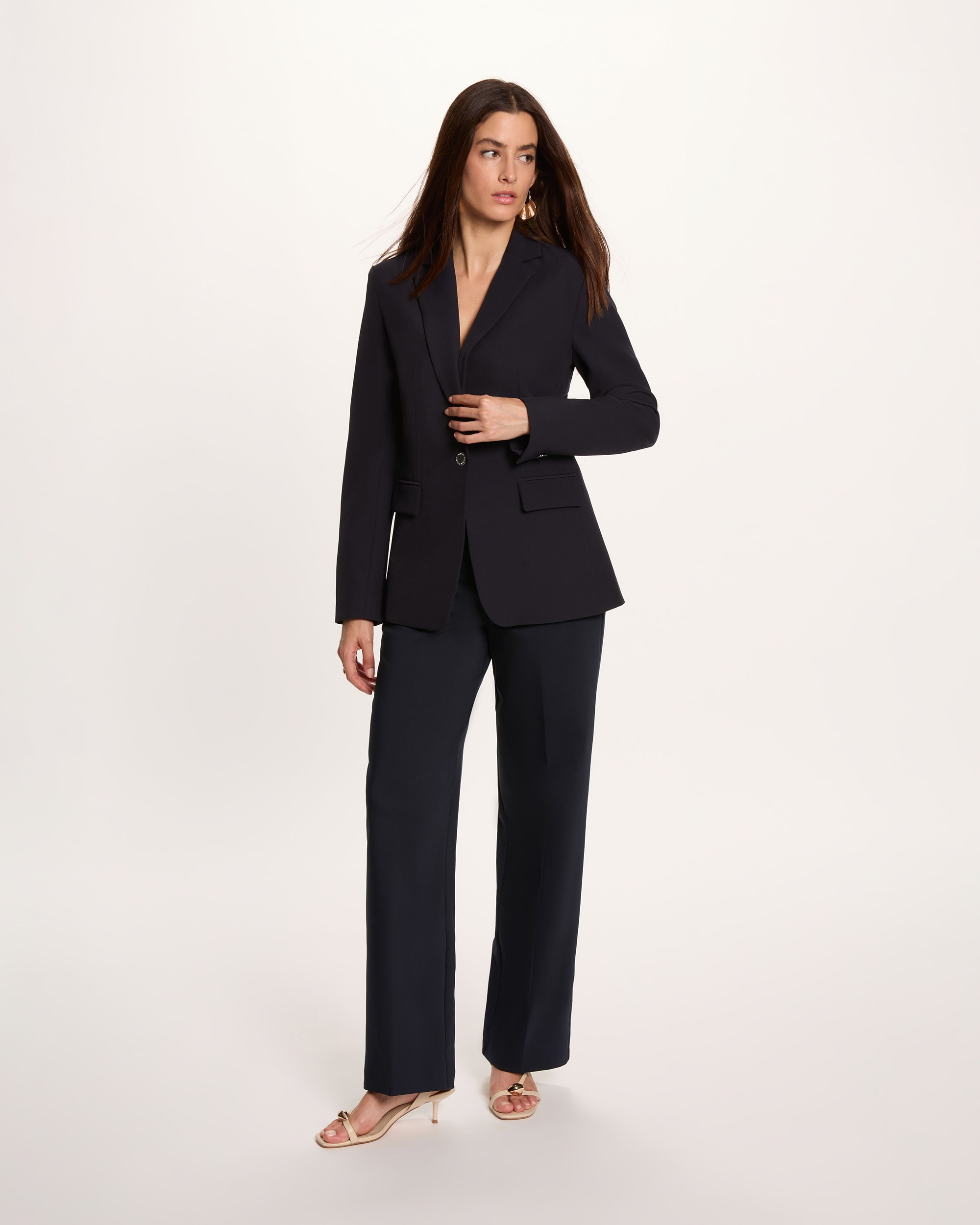 Imagen 3 de Pantalones de vestir de mujer corte recto - Morgan - Azul marino Azul marino