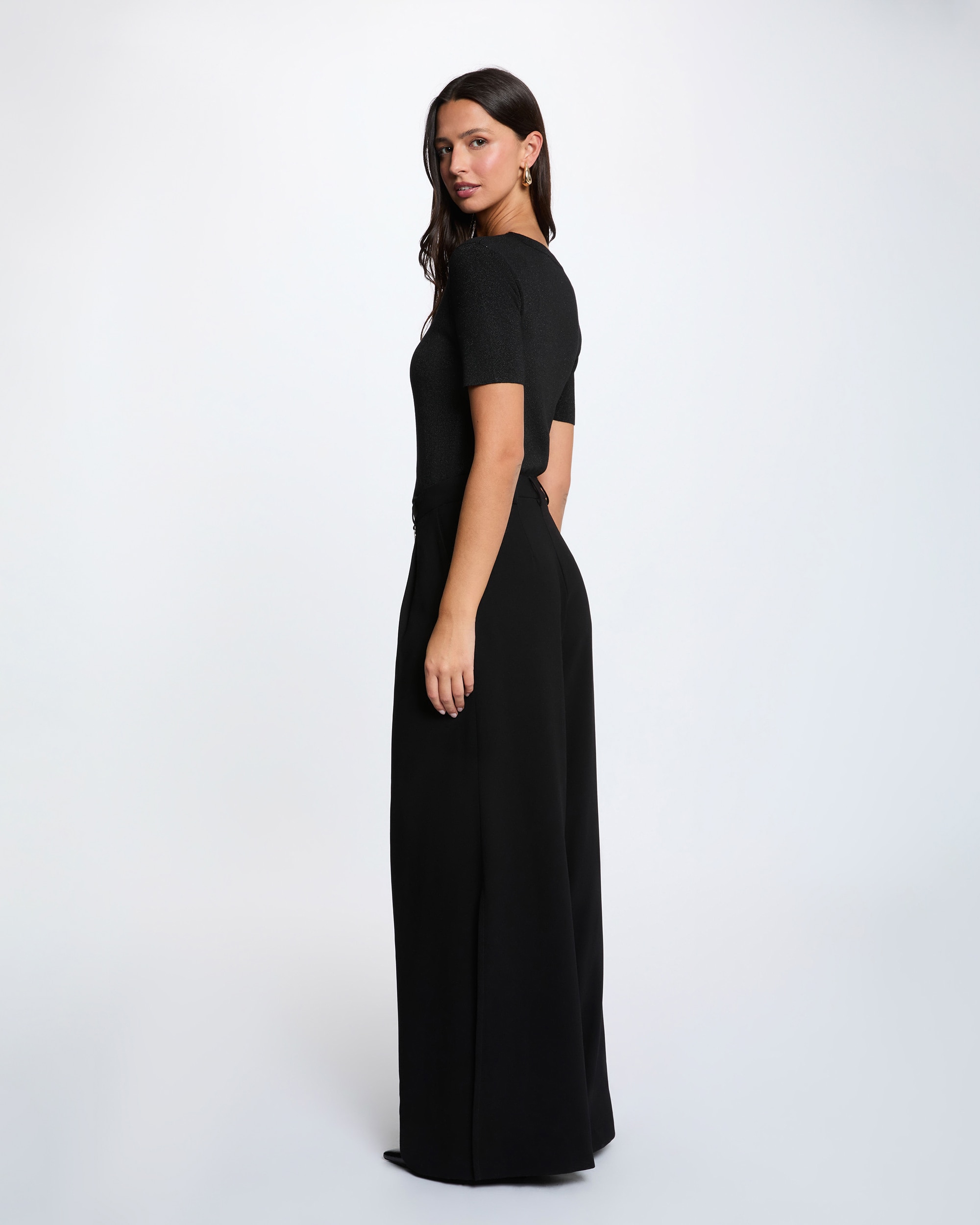 Jersey de mujer con manga corta - Morgan - Negro Negro-2