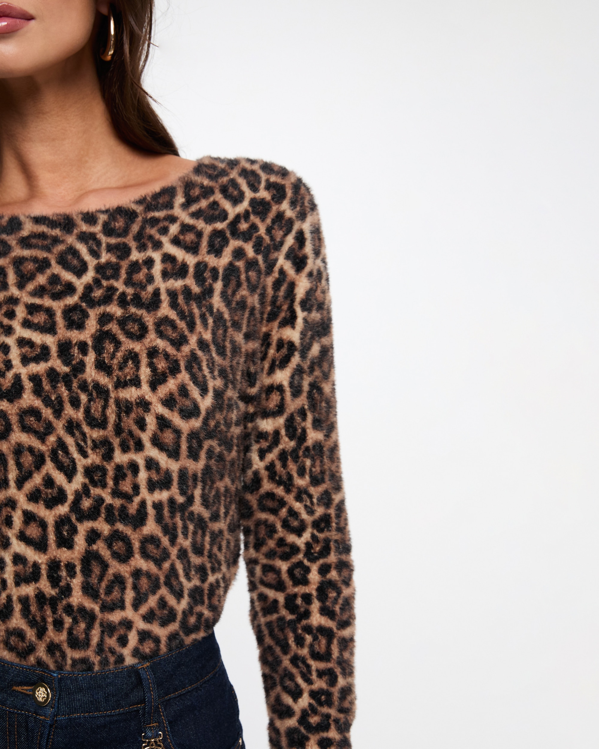 Jersey de mujer con estampado animalier - Morgan - Multicolor Multicolor-4