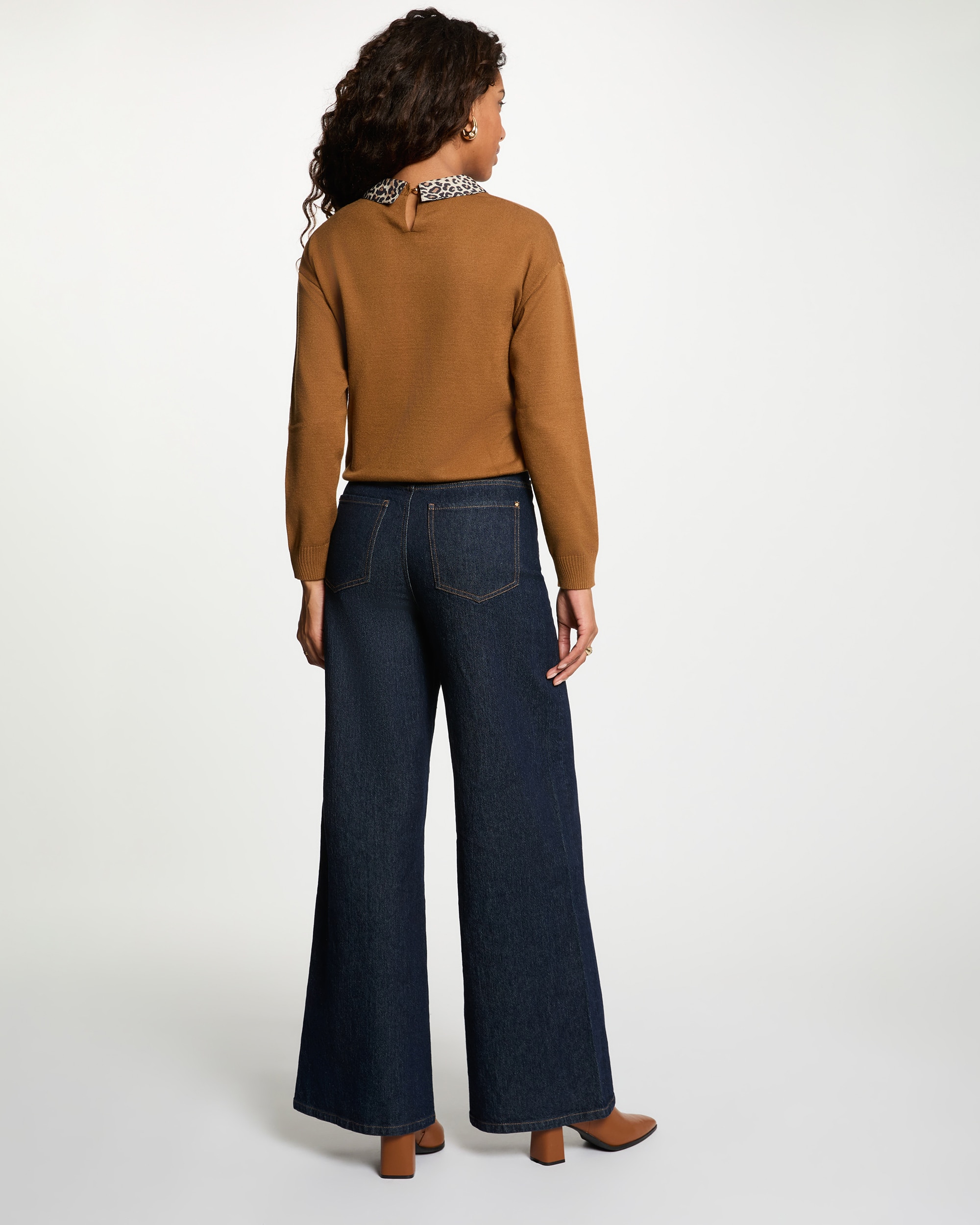 Imagen 2 de Jersey de mujer con cuello camisero - Morgan - Camel Camel
