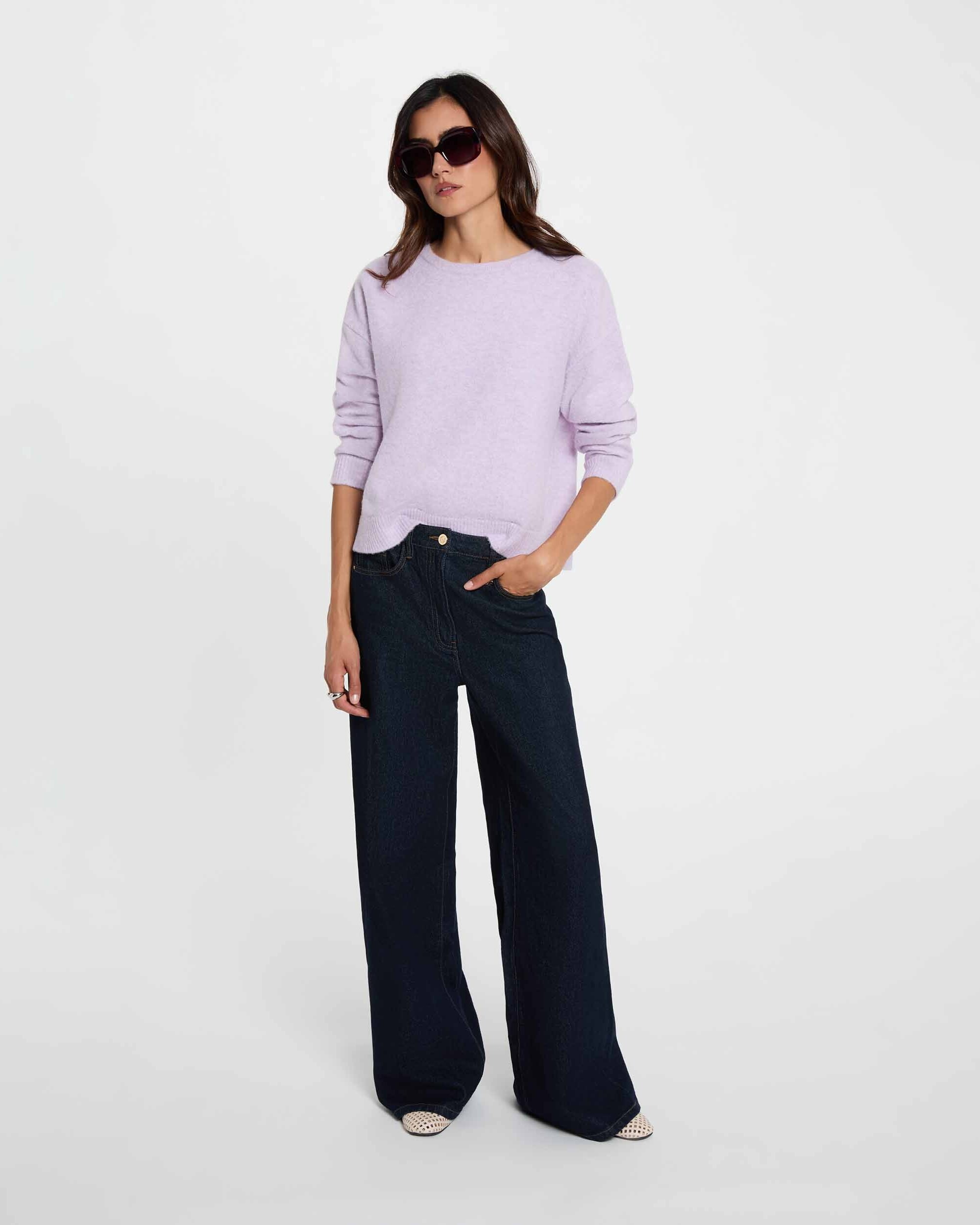 Jersey de mujer en lana - Morgan - Lila Lila-3