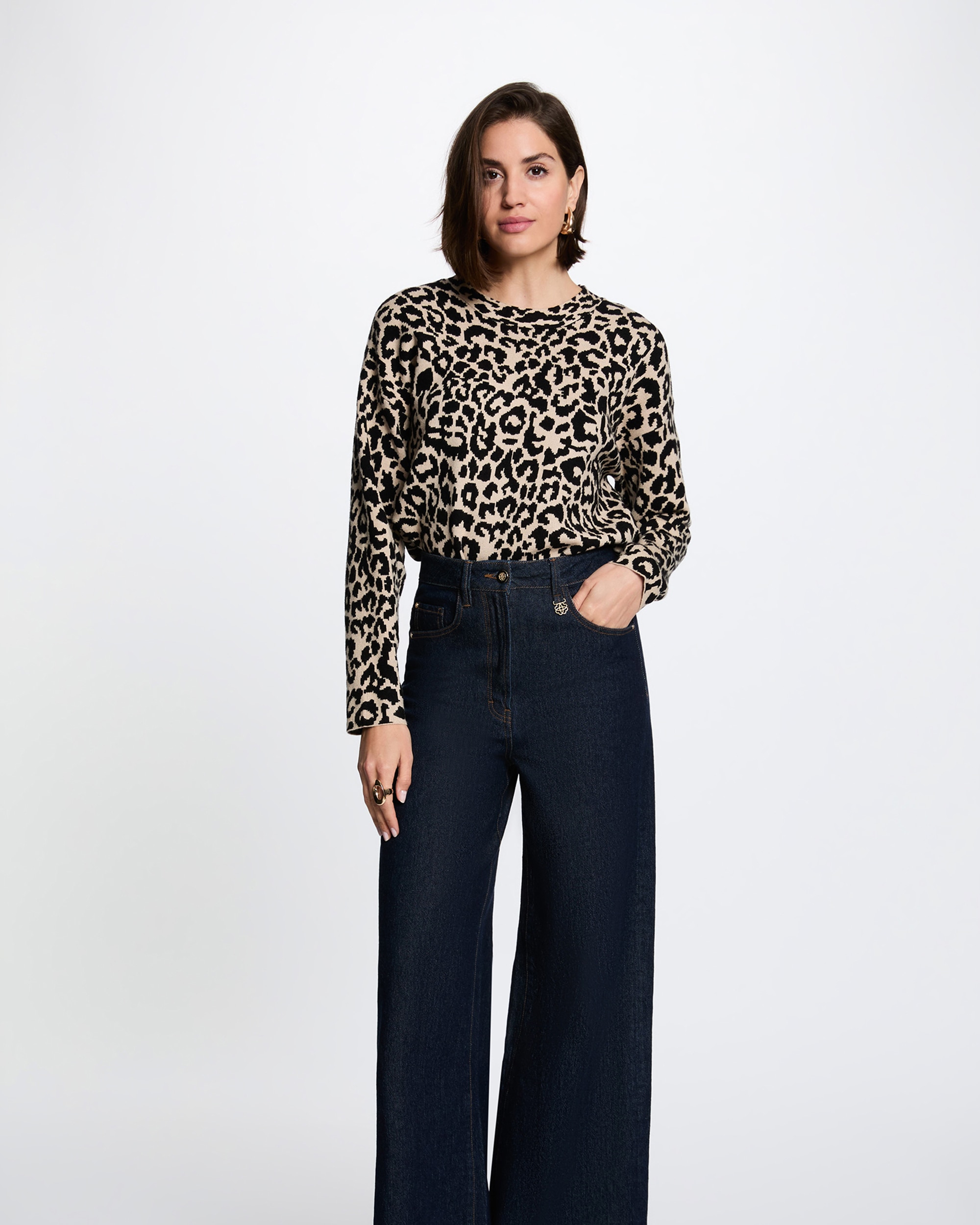 Jersey de mujer con estampado animal - Morgan - Multicolor Multicolor-1