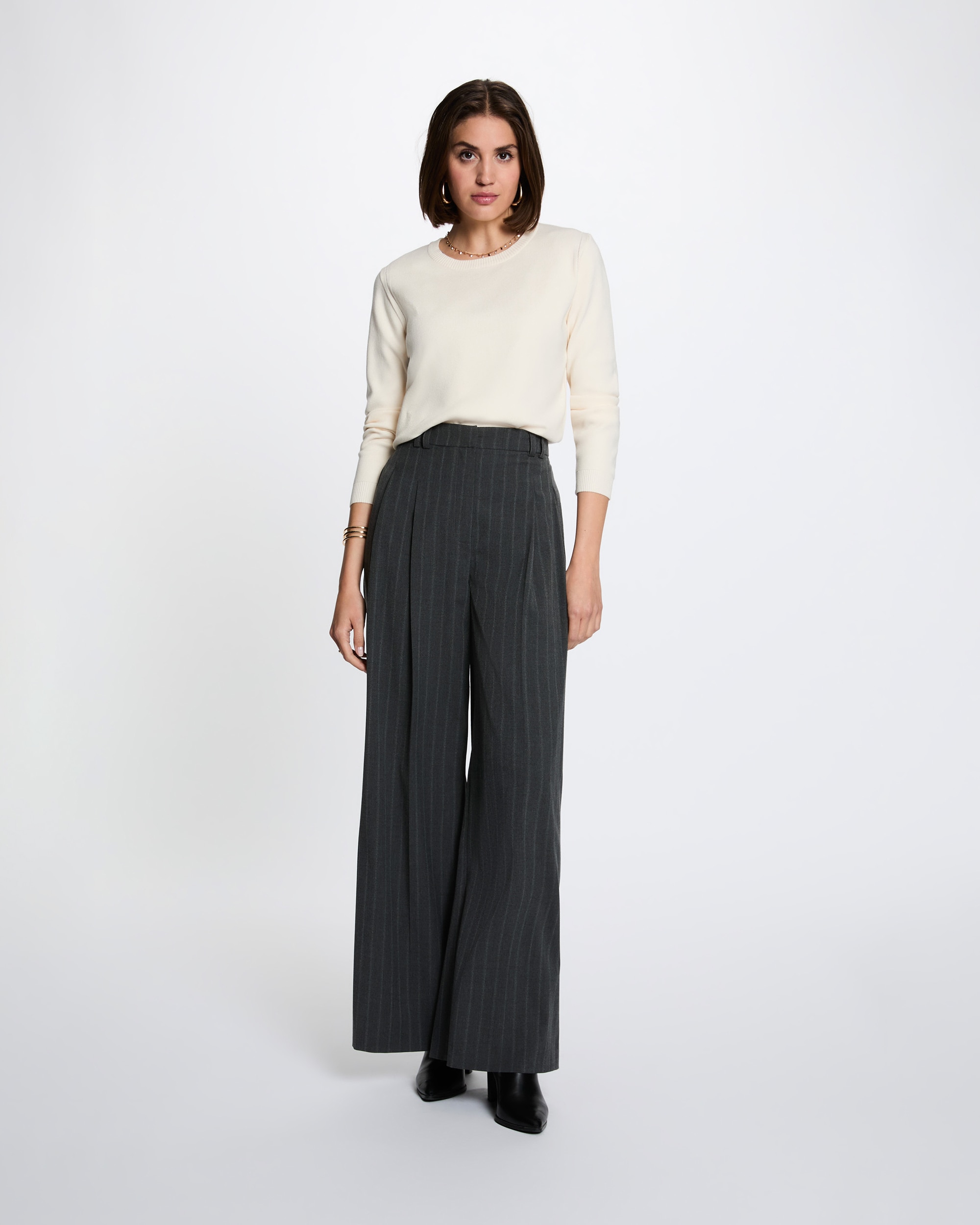 Imagen 3 de Jersey de mujer con cuello redondo - Morgan - Marfil Marfil