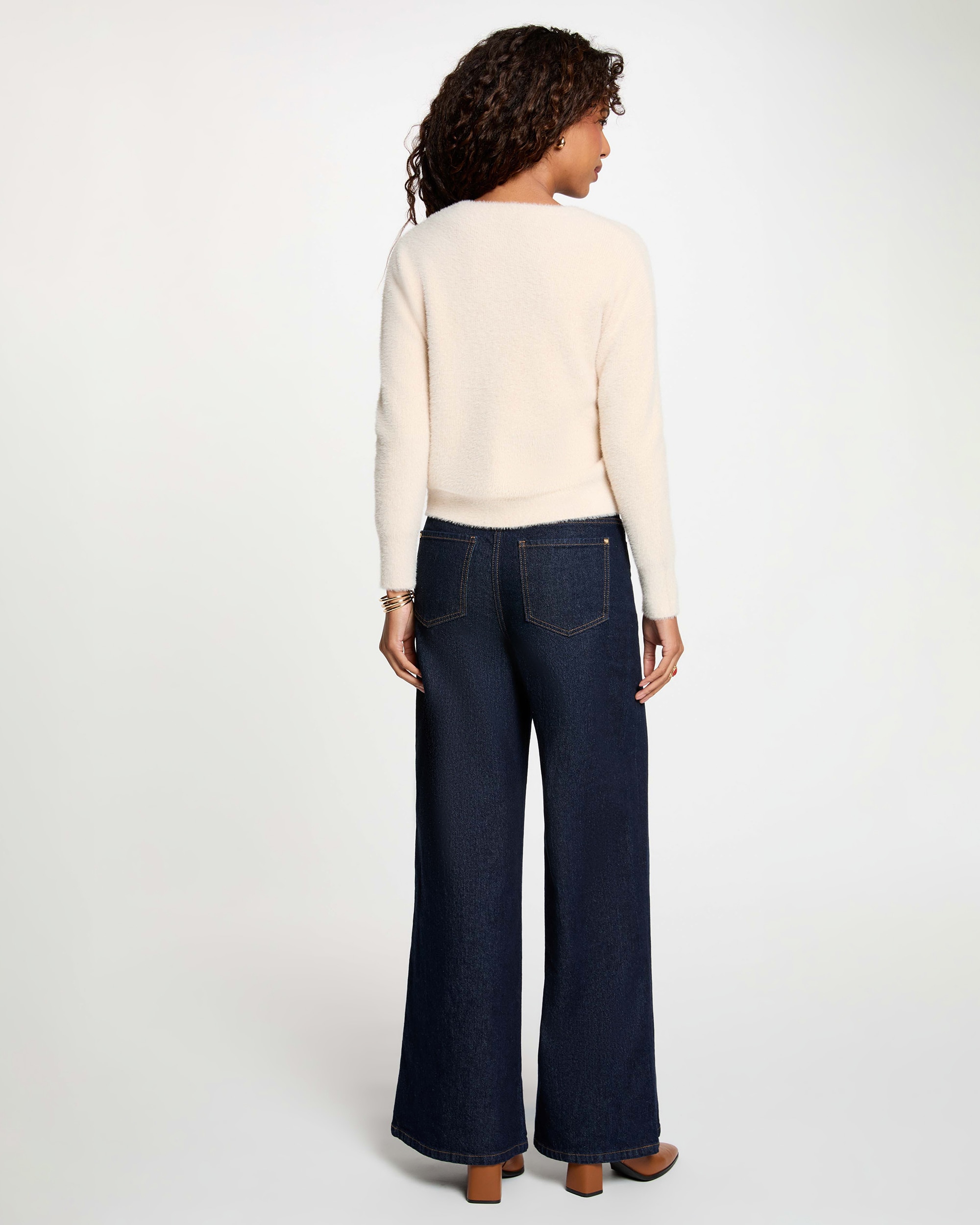 Jersey de mujer con cierre de botones - Morgan - Beige Beige-2