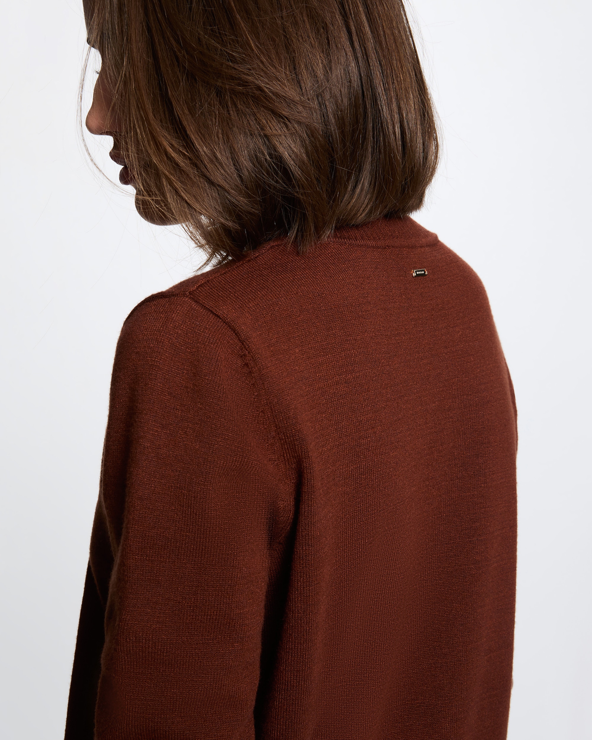 Jersey de mujer con botones - Morgan - Marrón Marrón-4