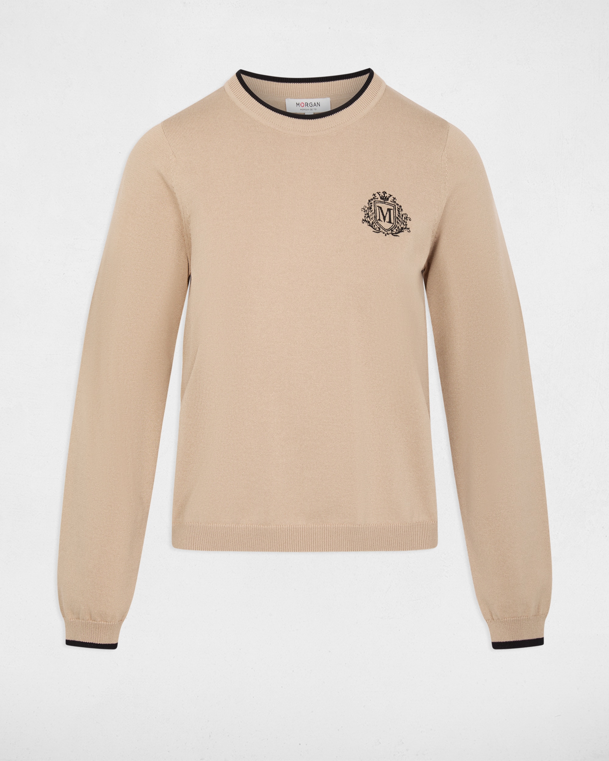 Jersey de mujer con logo - Morgan - Beige Beige-5