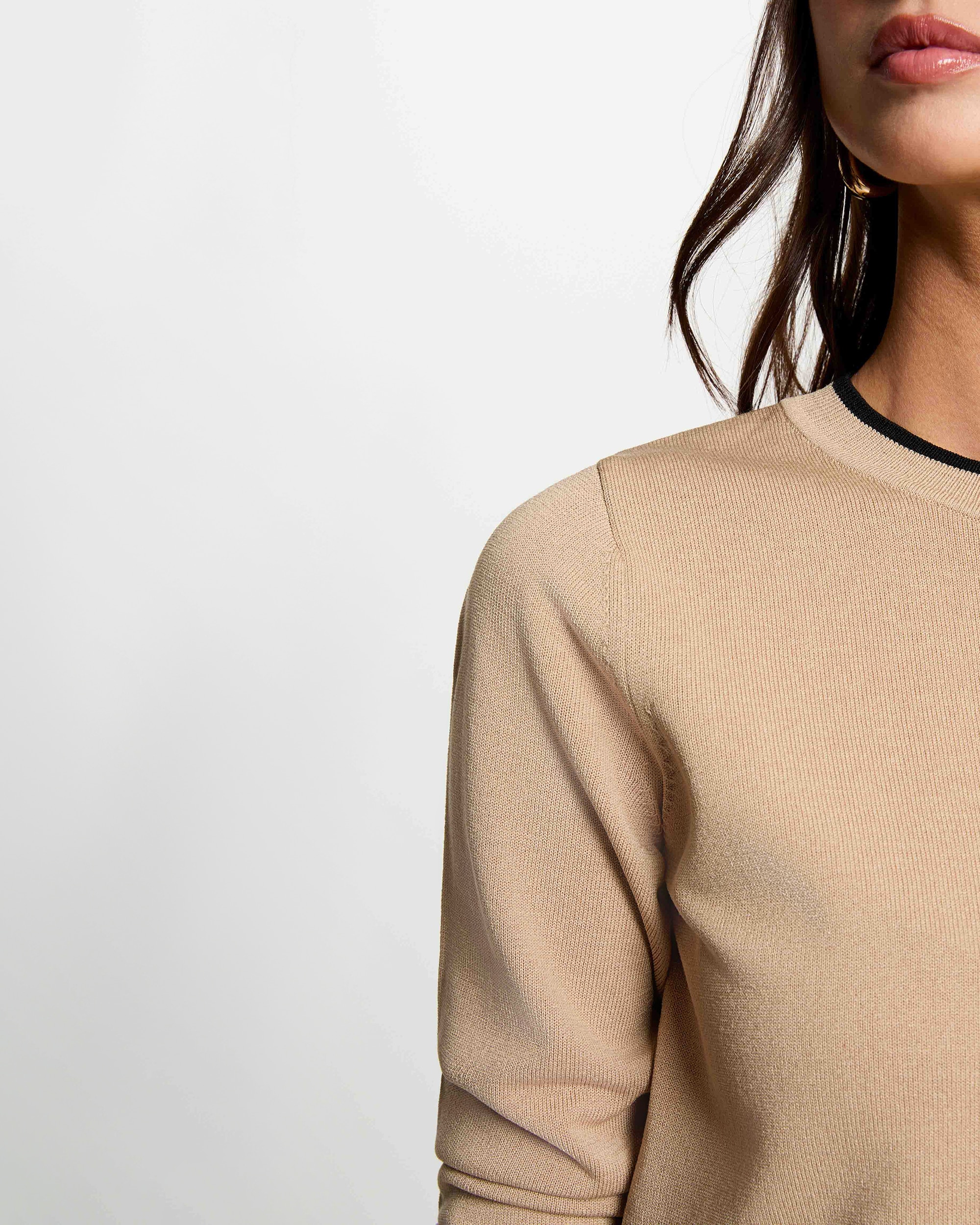 Jersey de mujer con logo - Morgan - Beige Beige-4