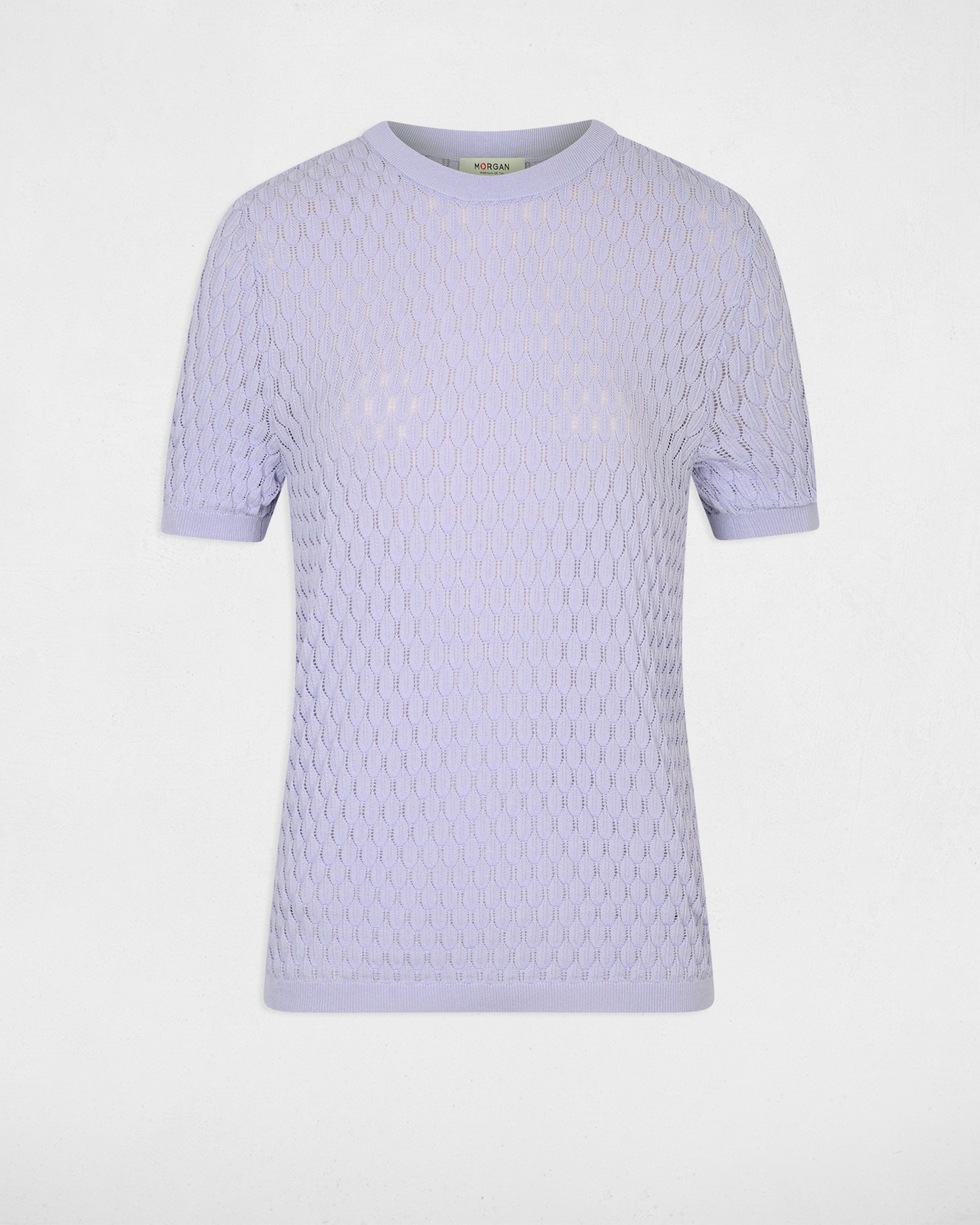 Jersey de mujer con manga corta - Morgan - Lila Lila-5