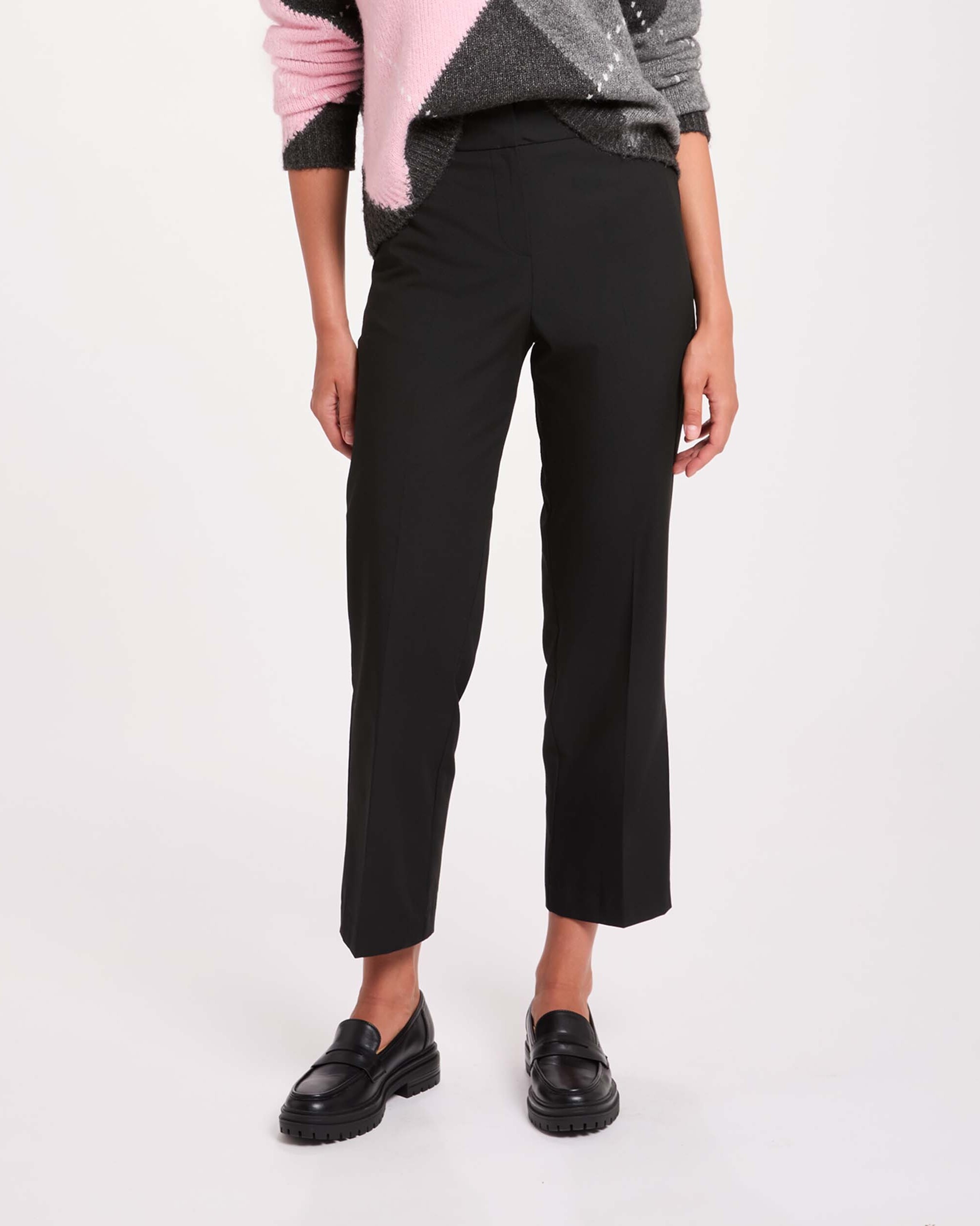 Imagen 0 de Pantalones de vestir de mujer de tiro alto Negro