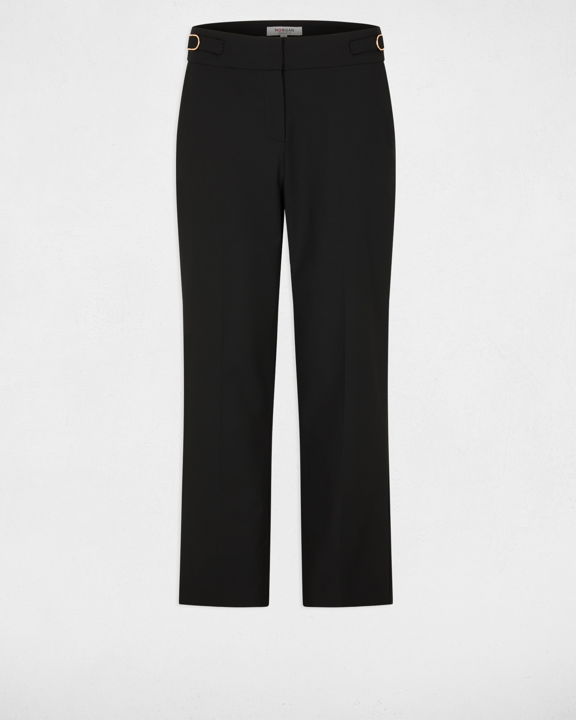 Pantalones de vestir de mujer de tiro alto - Morgan - Negro Negro-5
