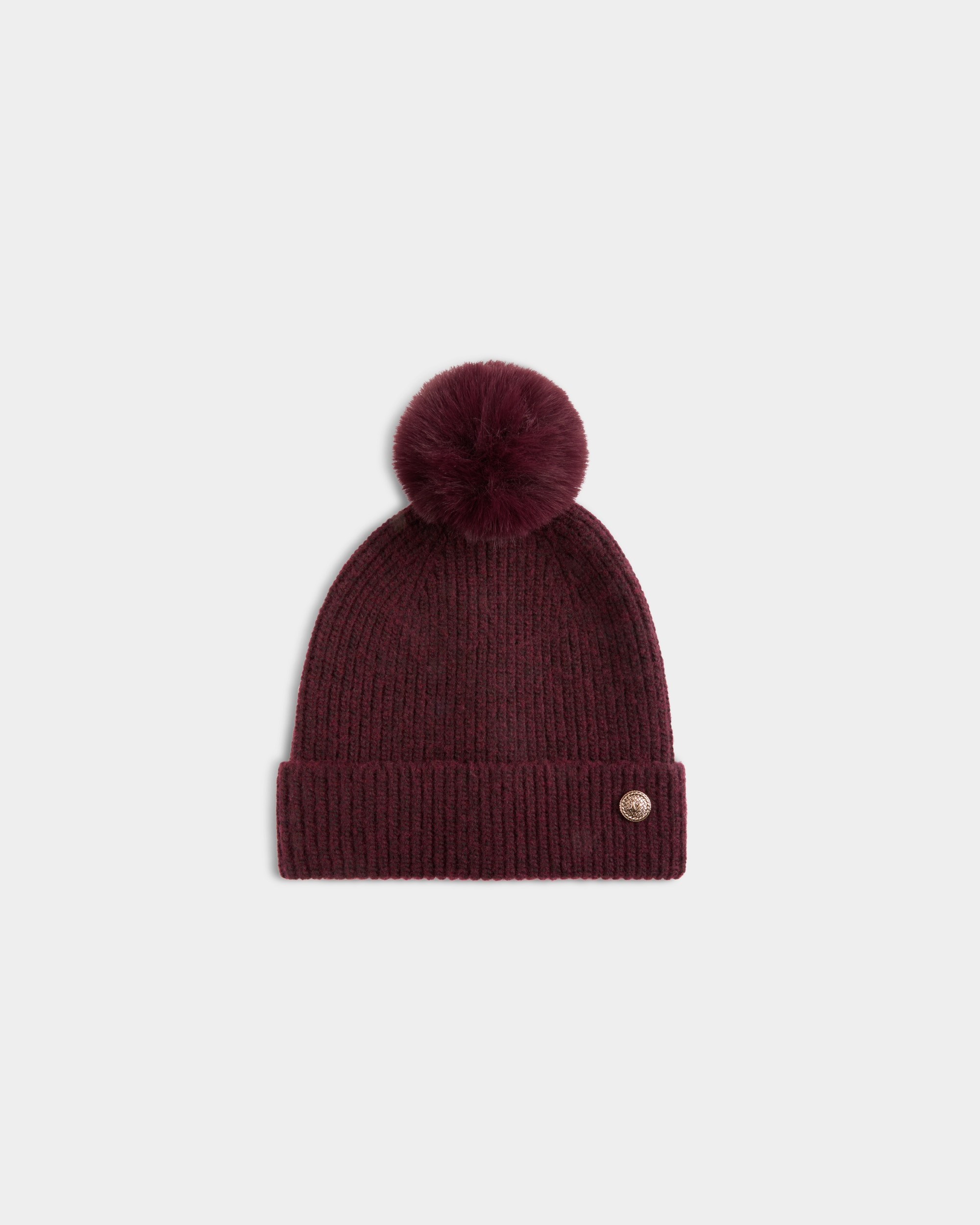 Gorro con broche con logo - Morgan - Burdeos Burdeos-1