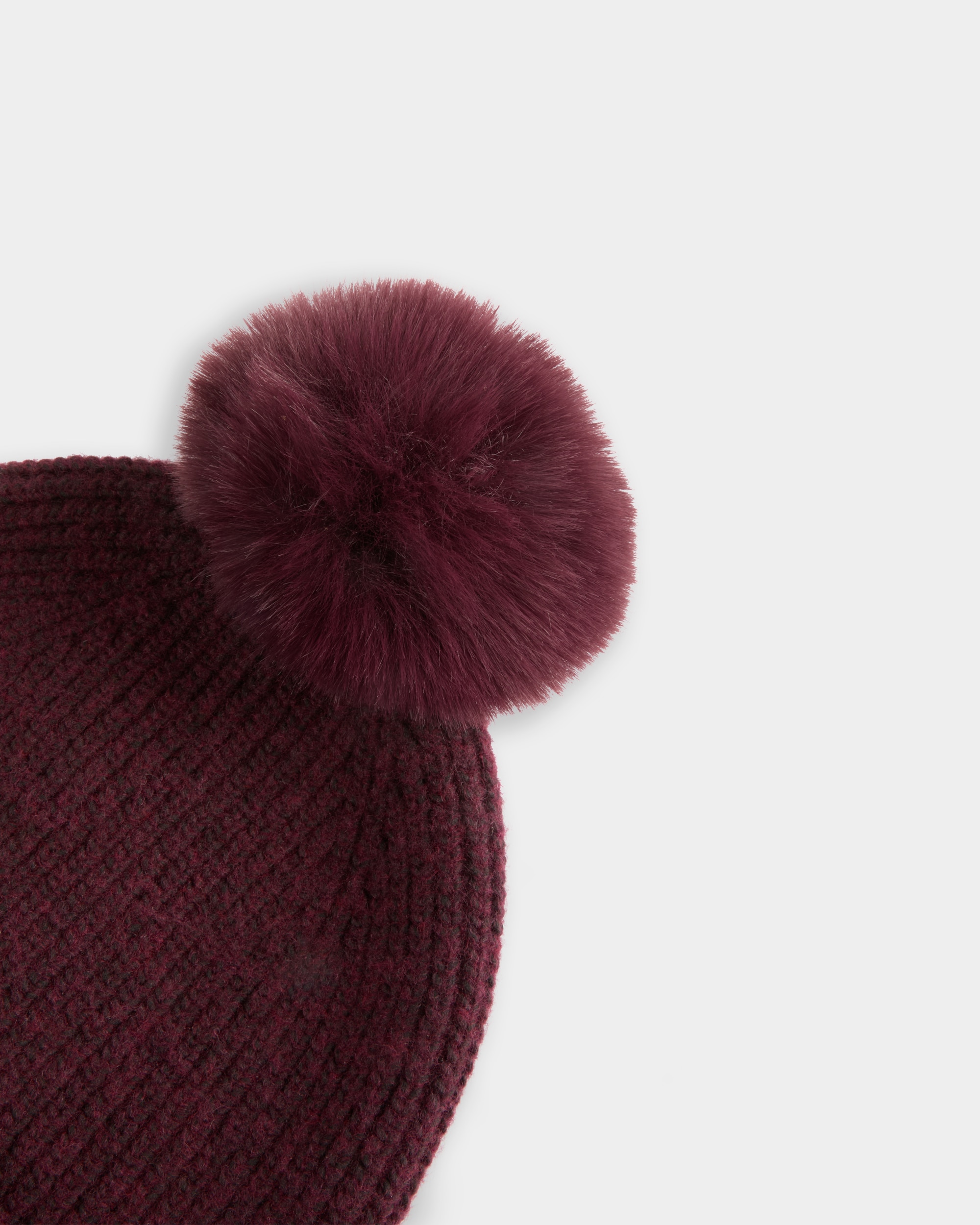Gorro con broche con logo - Morgan - Burdeos Burdeos-2
