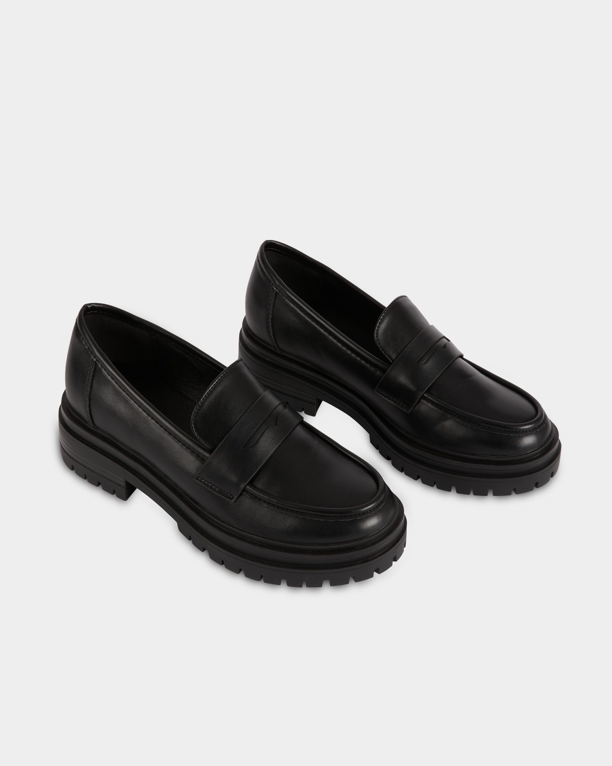 Mocasines de mujer con suela track - Morgan - Negro Negro-4