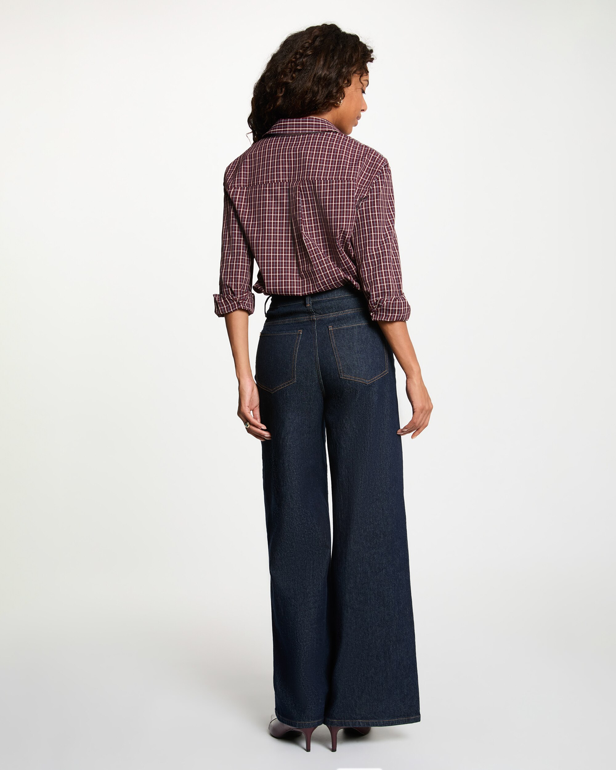 Imagen 2 de Camisa de mujer con pedrería - Morgan - Burdeos Burdeos