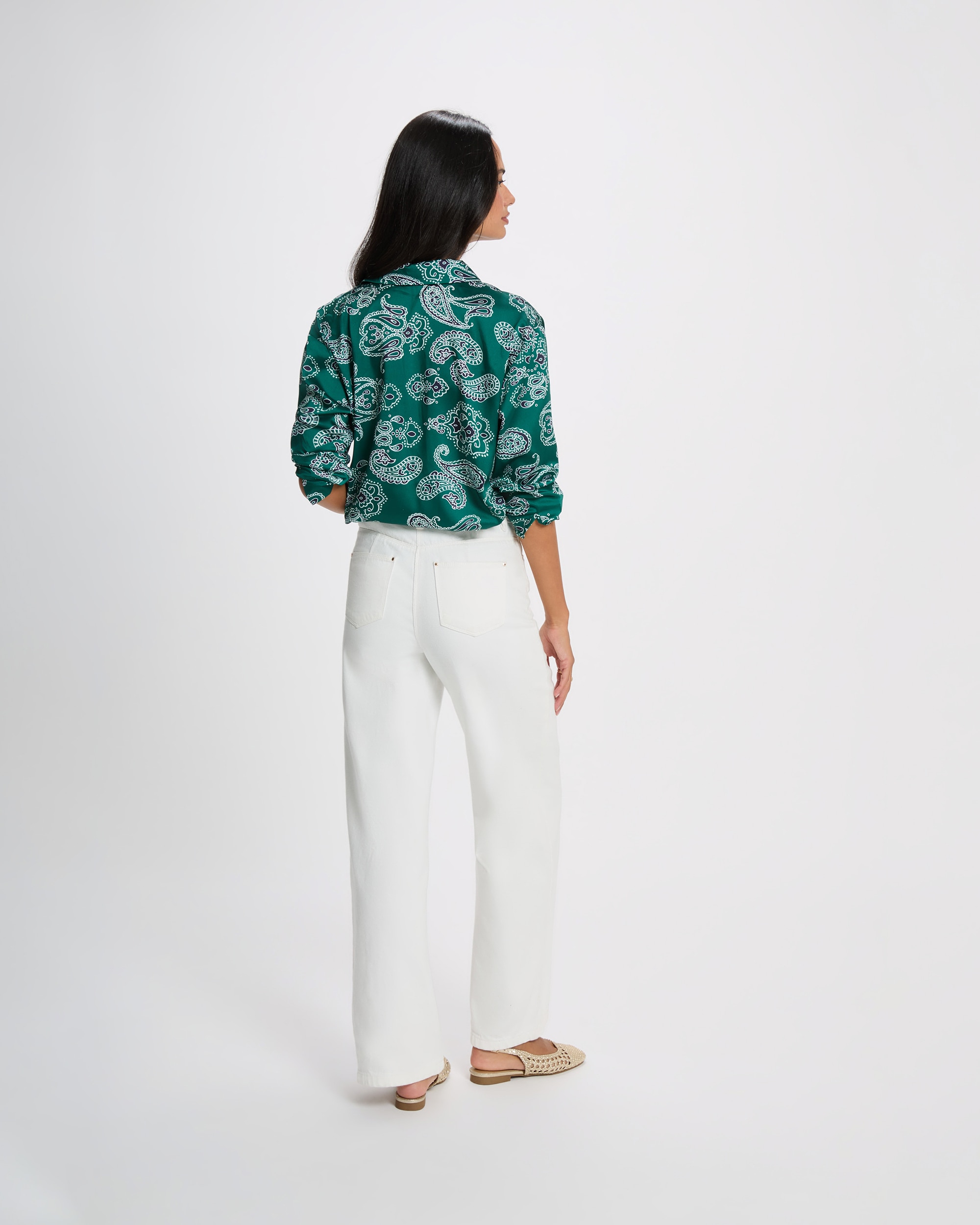 Camisa de mujer con estampado paisley - Morgan - Multicolor Multicolor-2