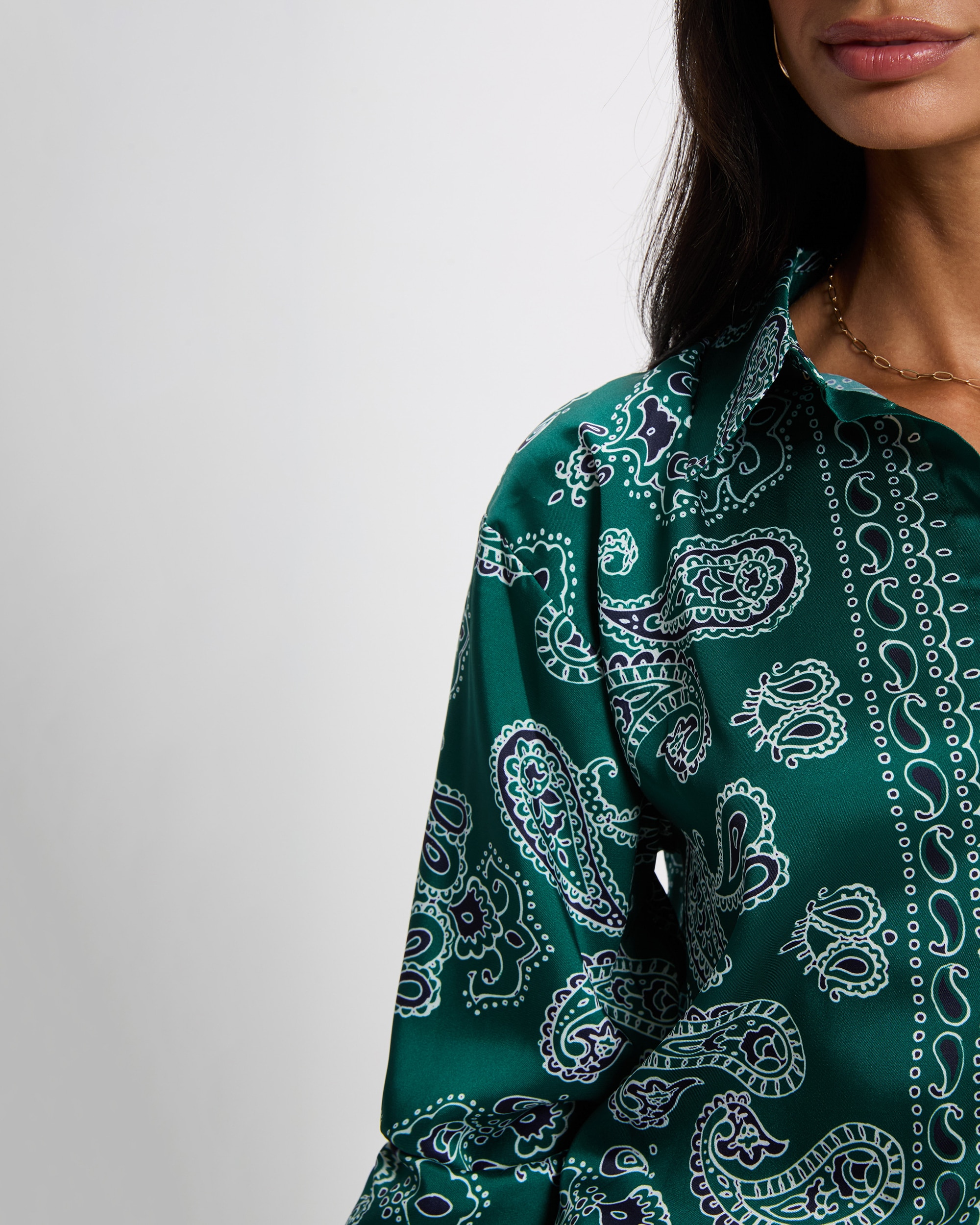 Camisa de mujer con estampado paisley - Morgan - Multicolor Multicolor-4