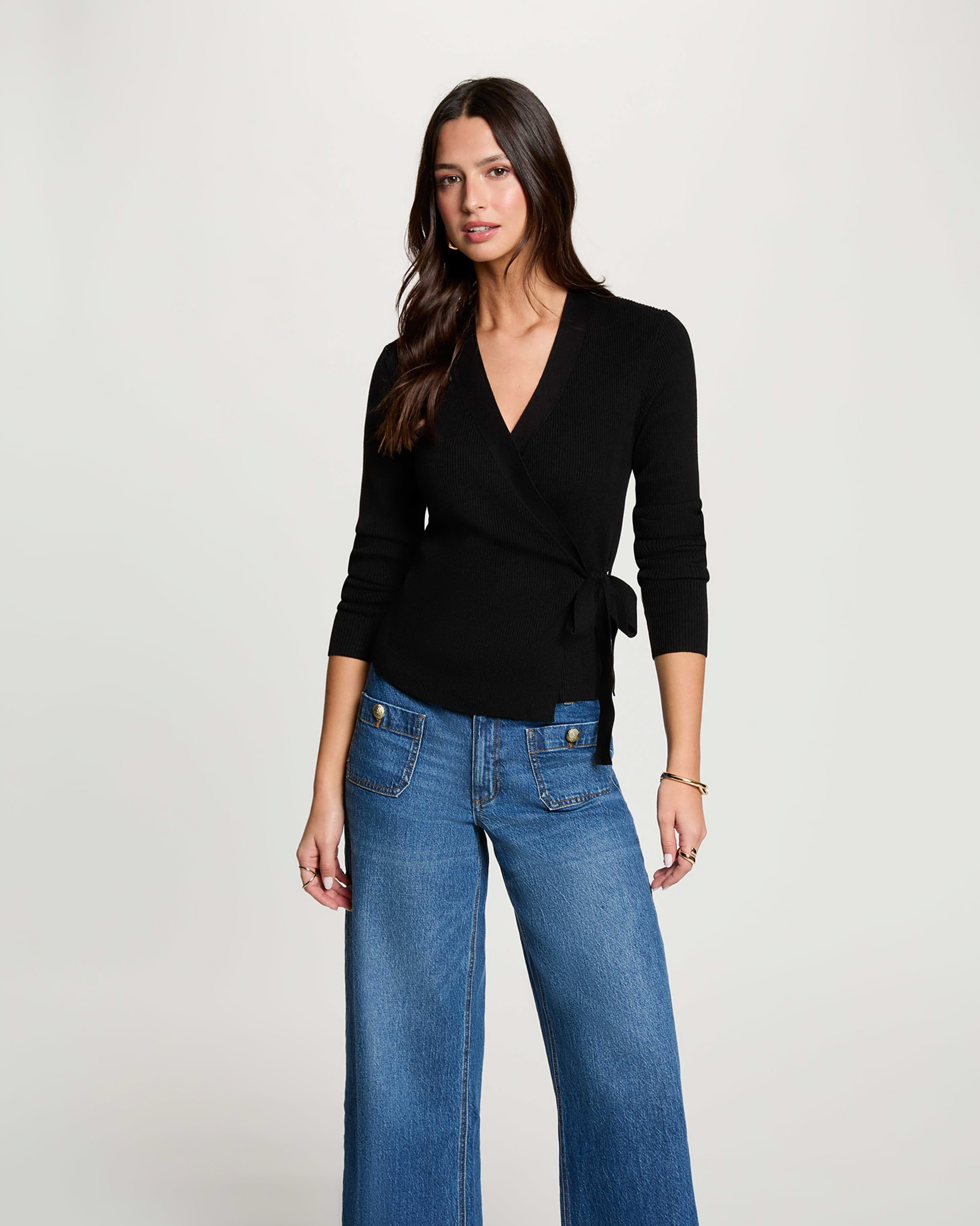 Jersey de mujer con lazo - Morgan - Negro Negro-1