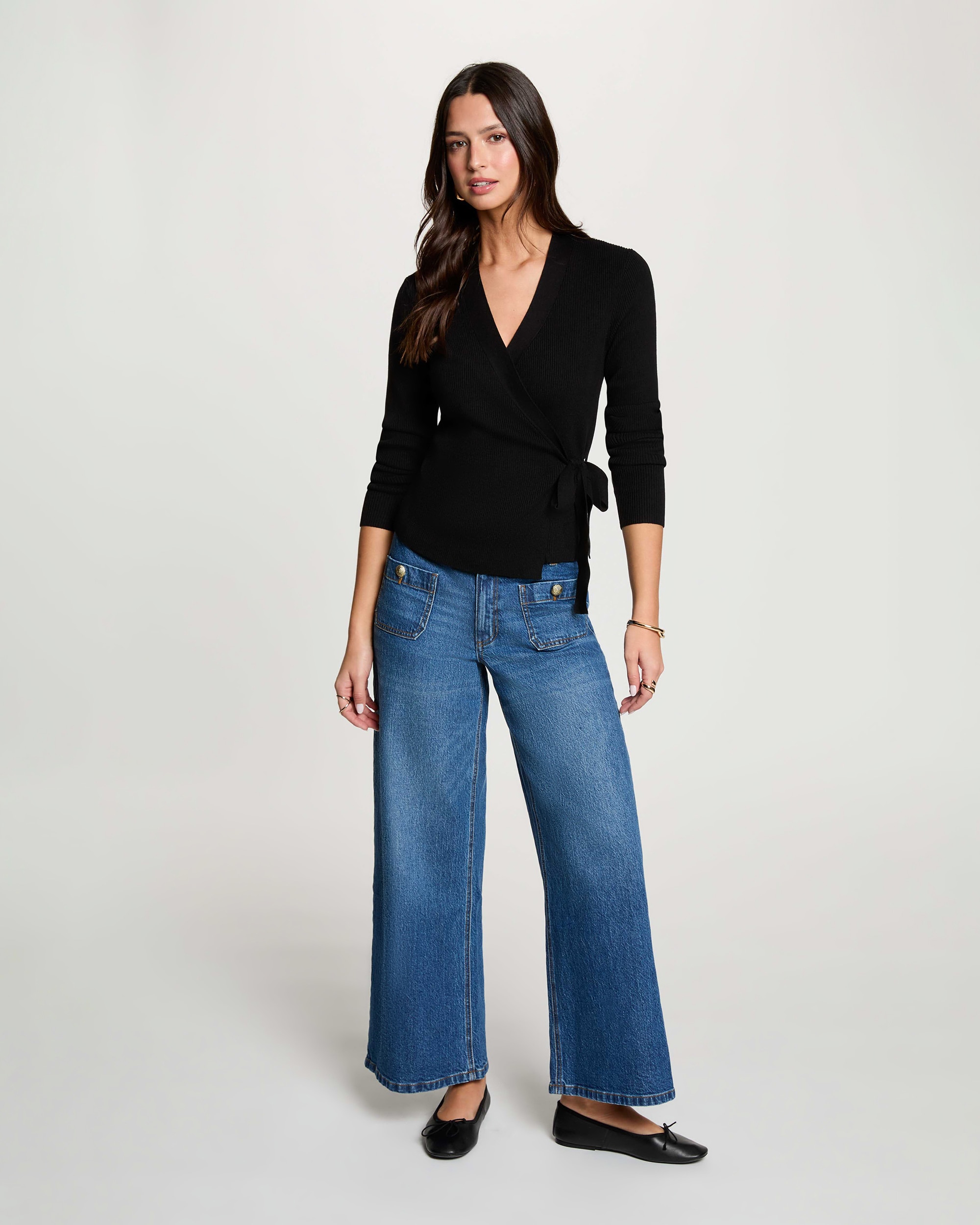 Jersey de mujer con lazo - Morgan - Negro Negro-3