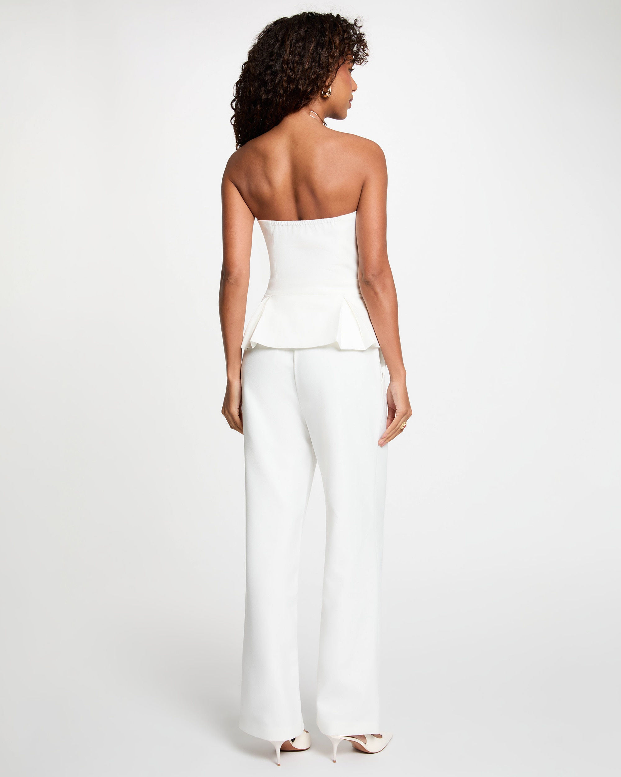 Blusa de mujer con cierre de botones - Morgan - Blanco Blanco-2