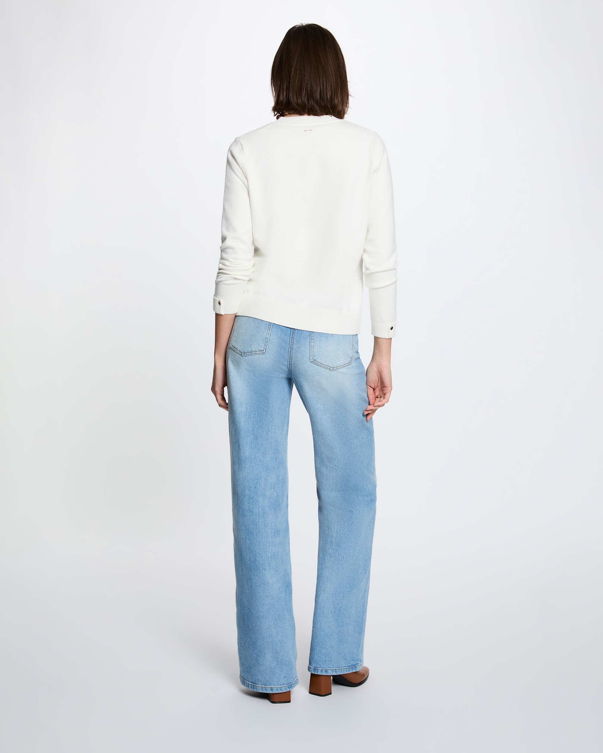Imagen 2 de Jersey de mujer con botones - Morgan - Marfil Marfil