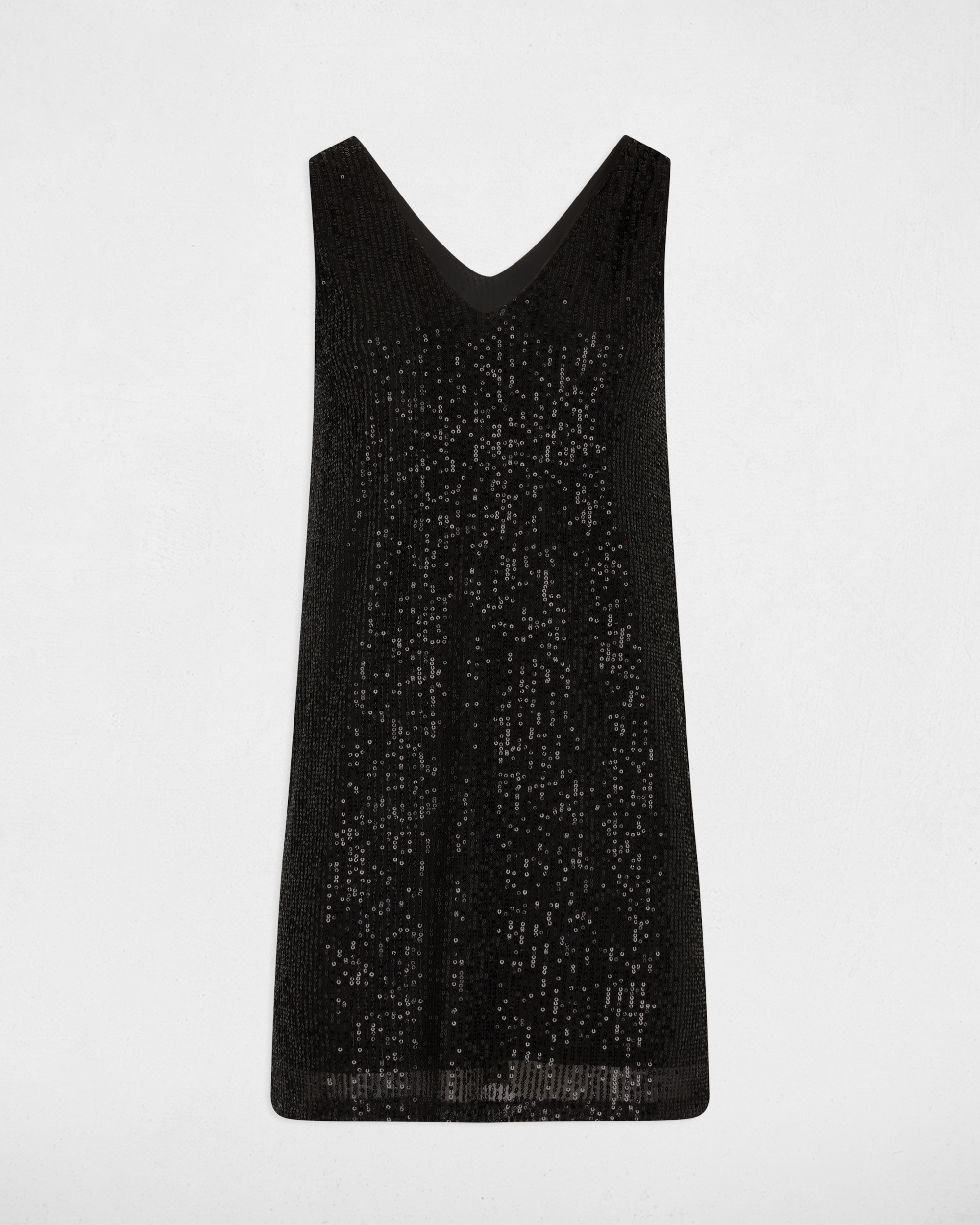 Vestido corto con lentejuelas - Morgan - Negro Negro-5
