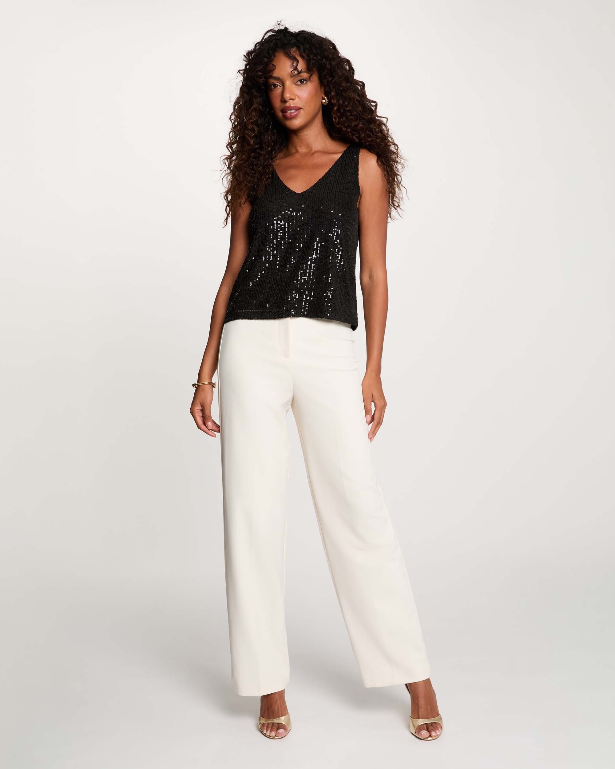 Imagen 3 de Top de mujer con lentejuelas - Morgan - Negro Negro