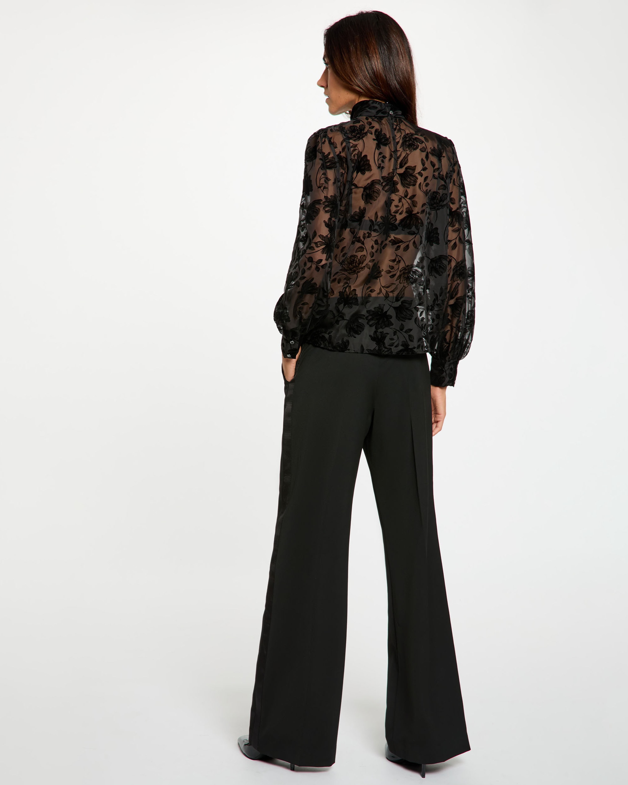 Imagen 2 de Pantalones de vestir de mujer corte campana - Morgan - Negro Negro