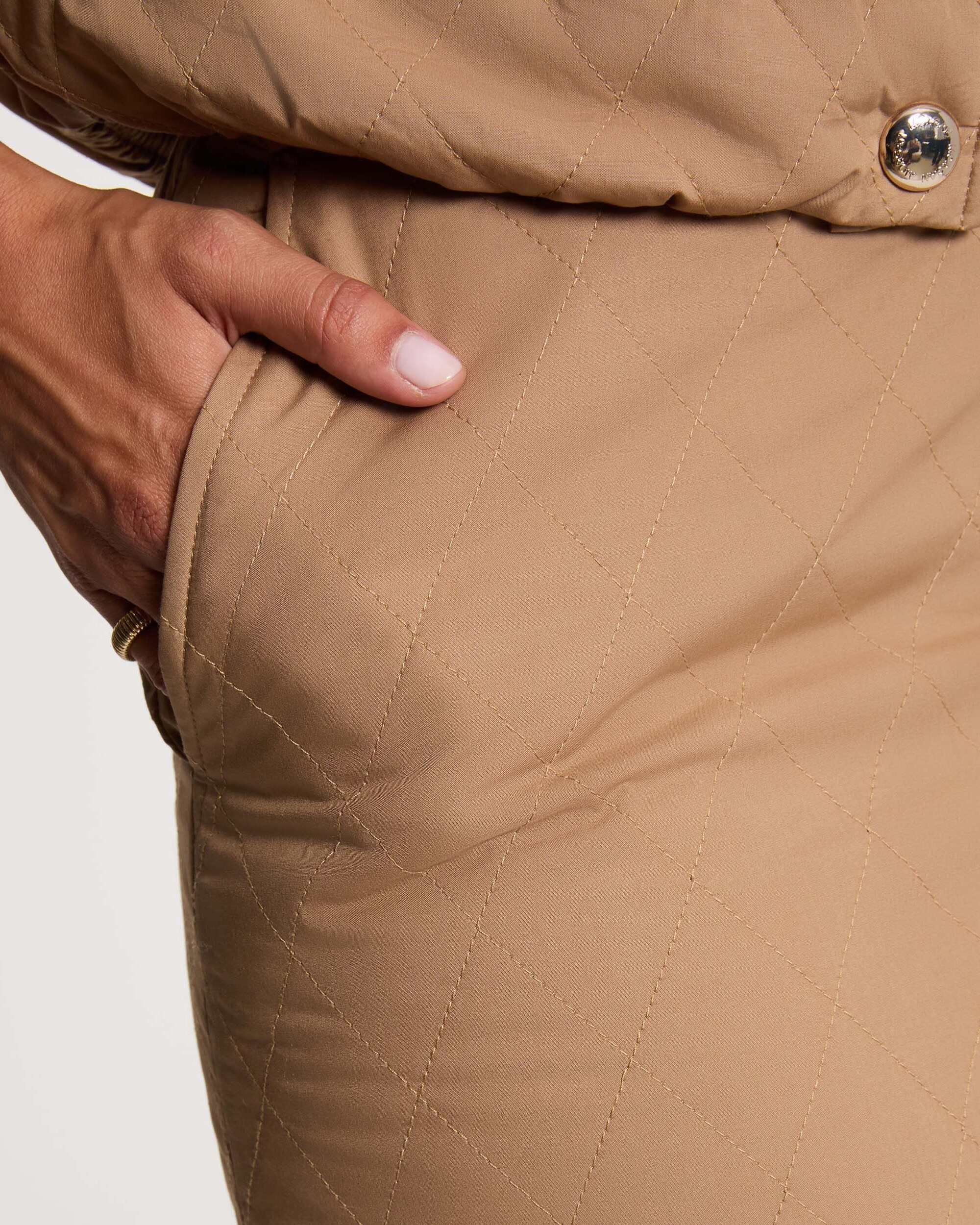 Falda corta acolchada - Morgan - Camel Camel-4
