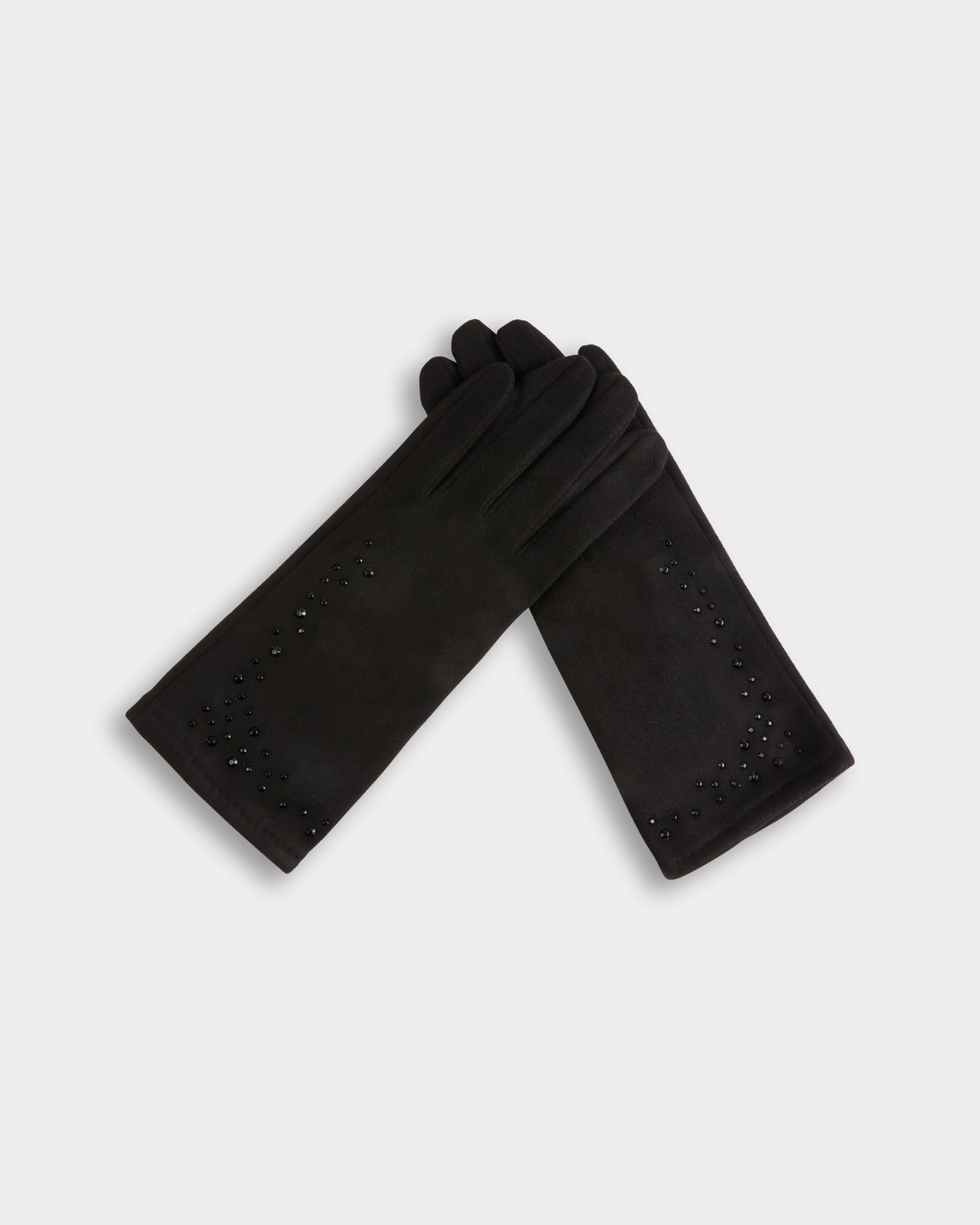 Guantes con strass - Morgan - Negro Negro-1