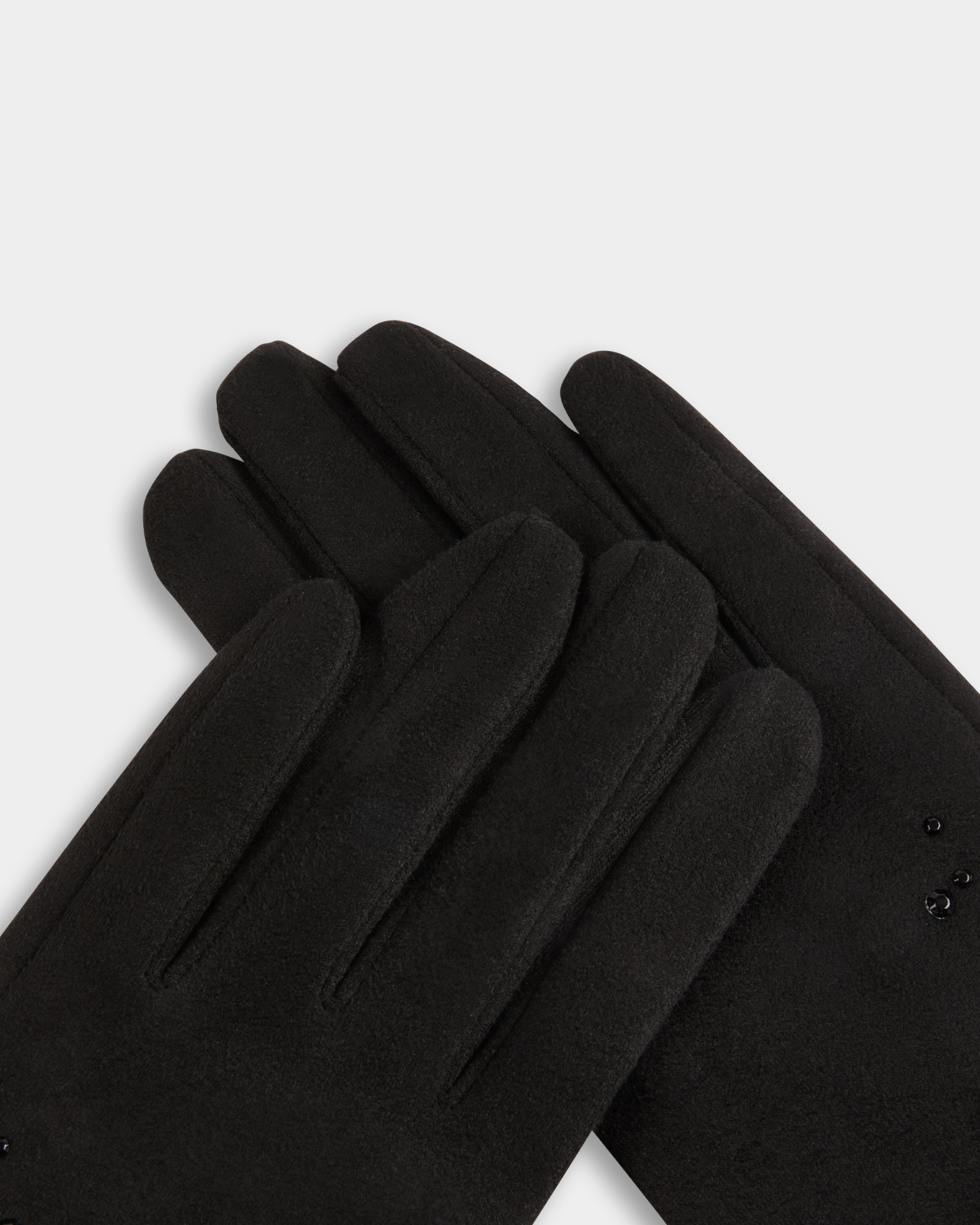 Guantes con strass - Morgan - Negro Negro-2