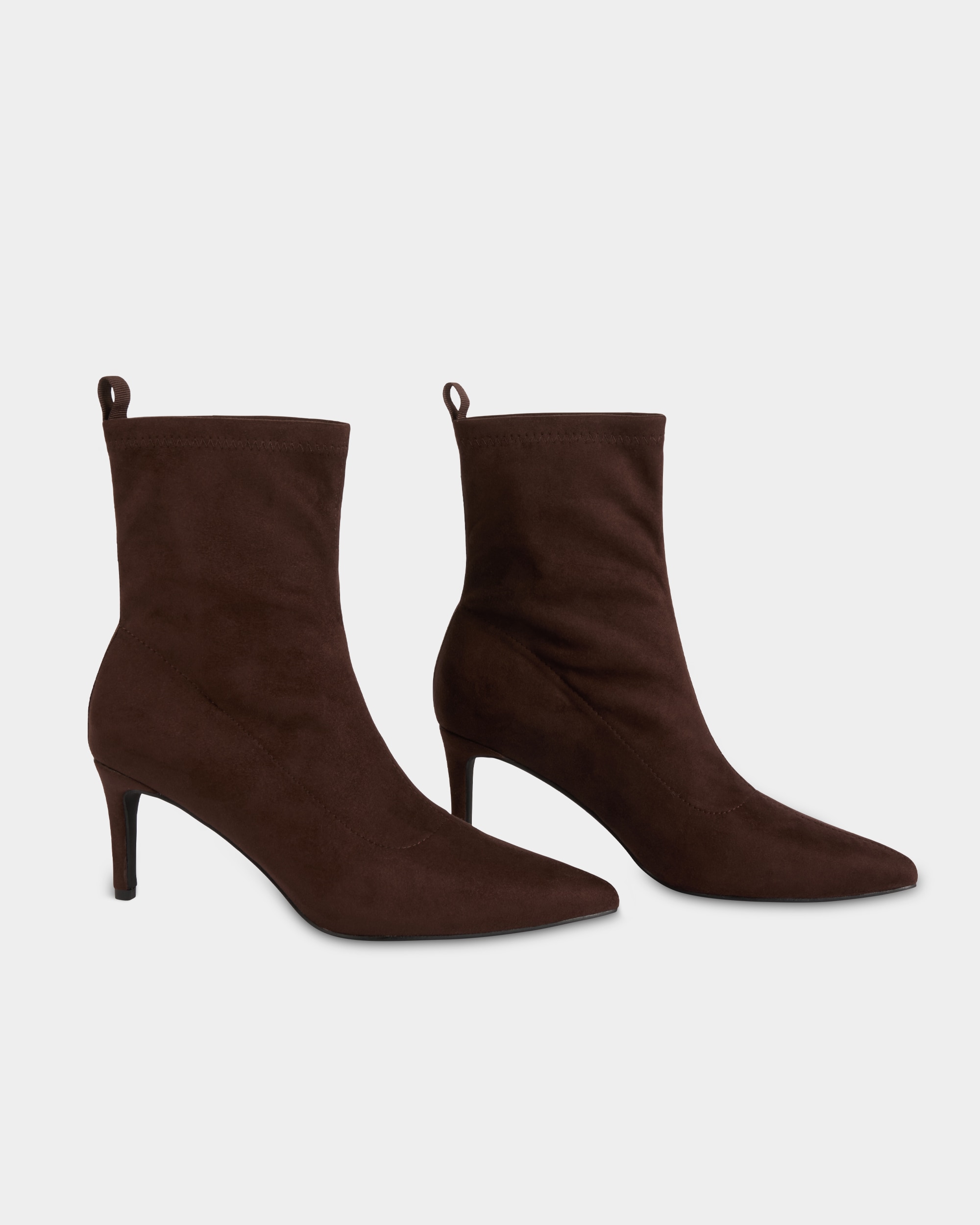 Bota chelsea de mujer de antelina - Morgan - Marrón Marrón-4