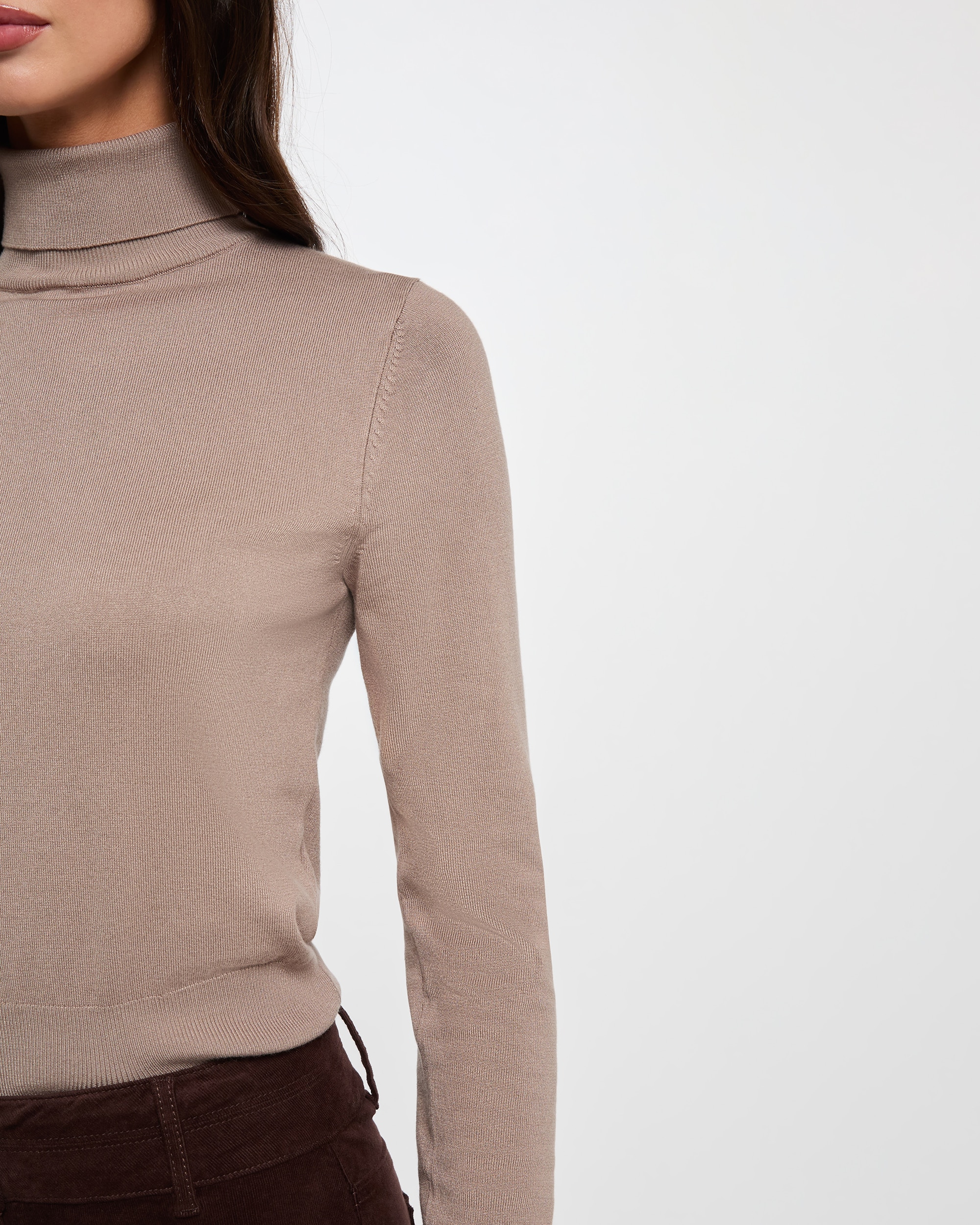 Imagen 4 de Jersey de mujer con cuello alto - Morgan - Topo Topo