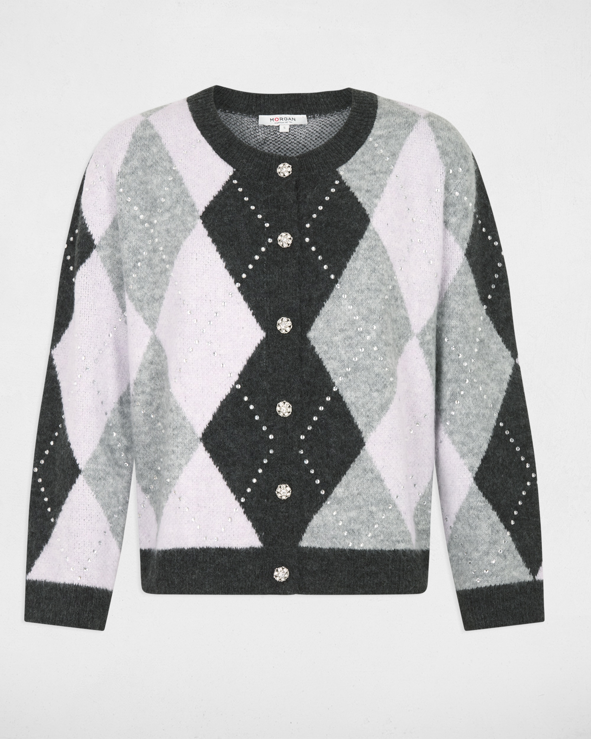 Cárdigan de mujer en lana - Morgan - Multicolor Multicolor-5