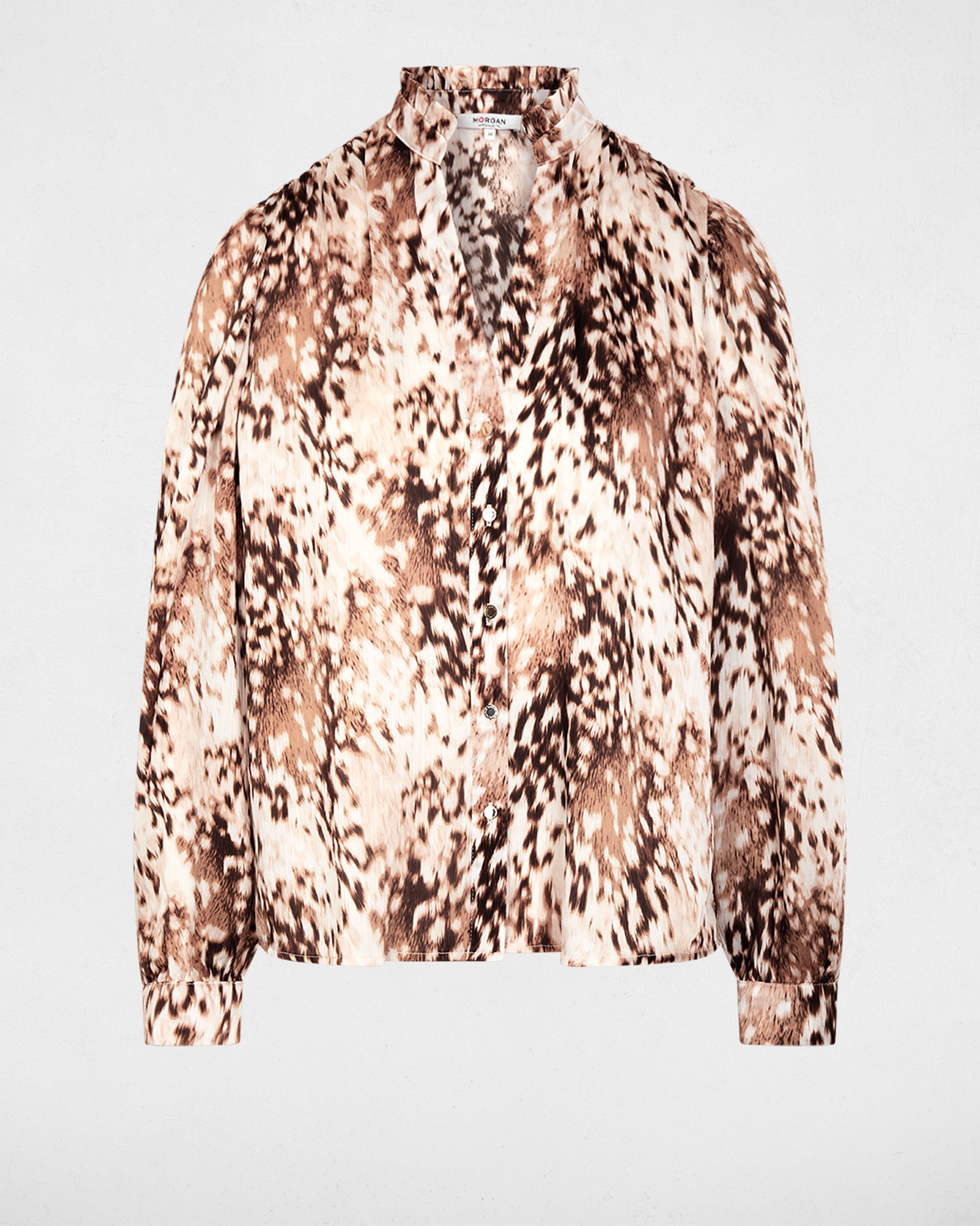 Imagen 5 de Camisa de mujer con estampado animal - Morgan - Multicolor Multicolor