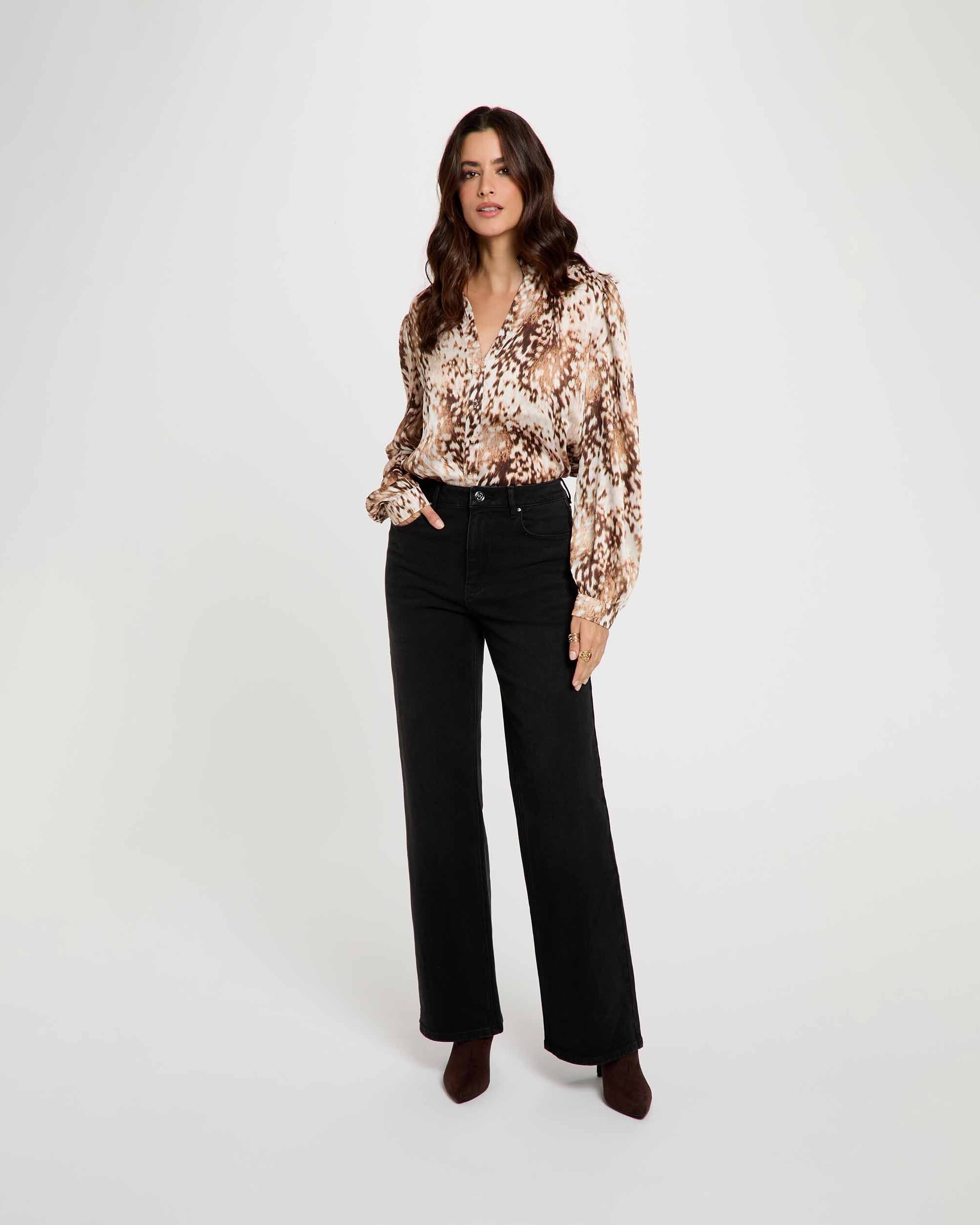 Imagen 3 de Camisa de mujer con estampado animal - Morgan - Multicolor Multicolor