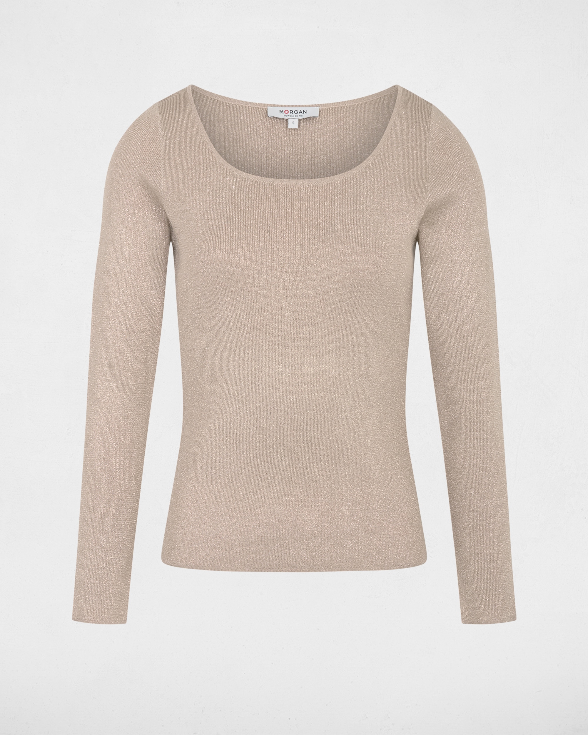 Jersey de mujer con escote redondo - Morgan - Crudo Crudo-5