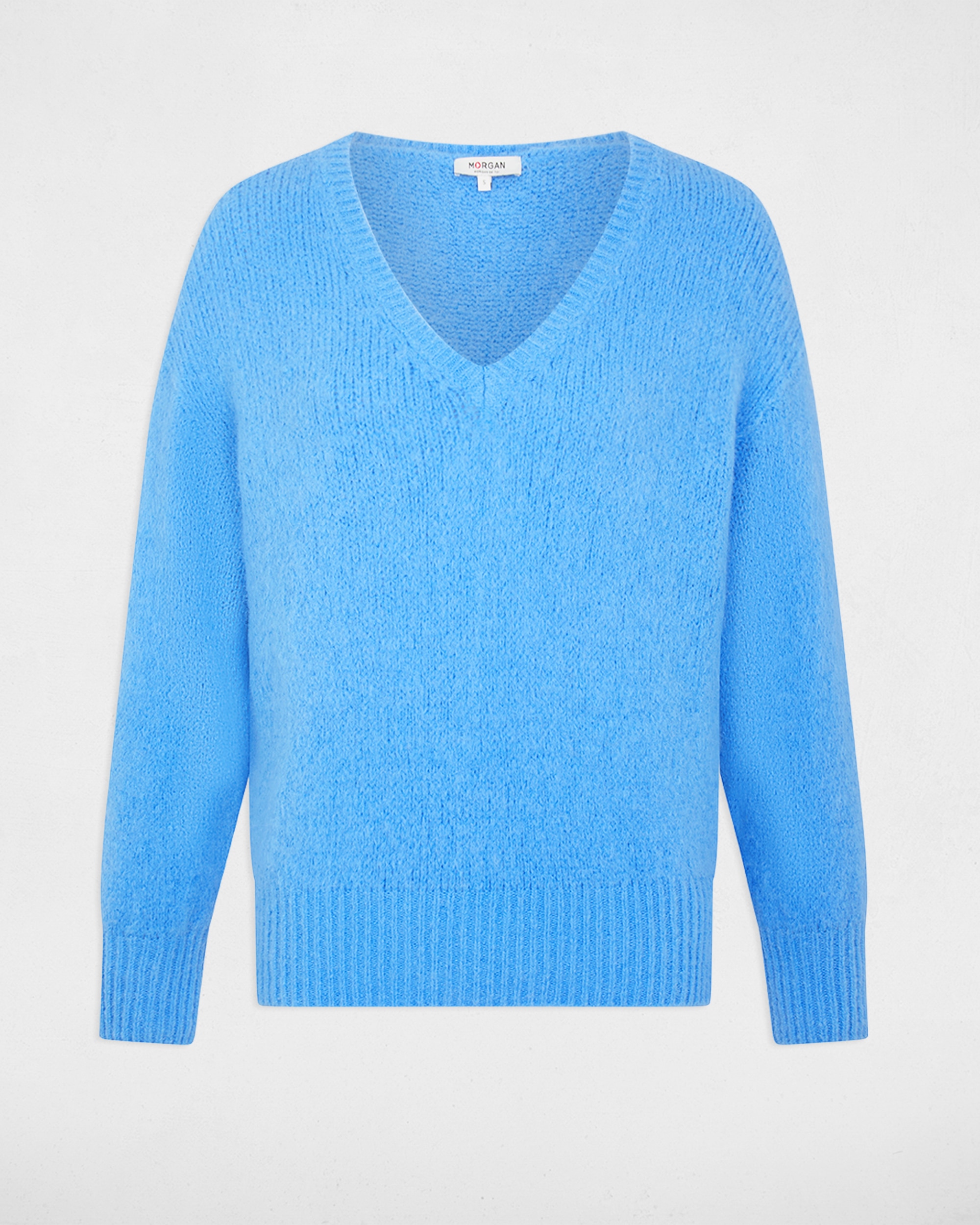 Imagen 5 de Jersey de mujer con escote barco - Morgan - Azul celeste Azul celeste