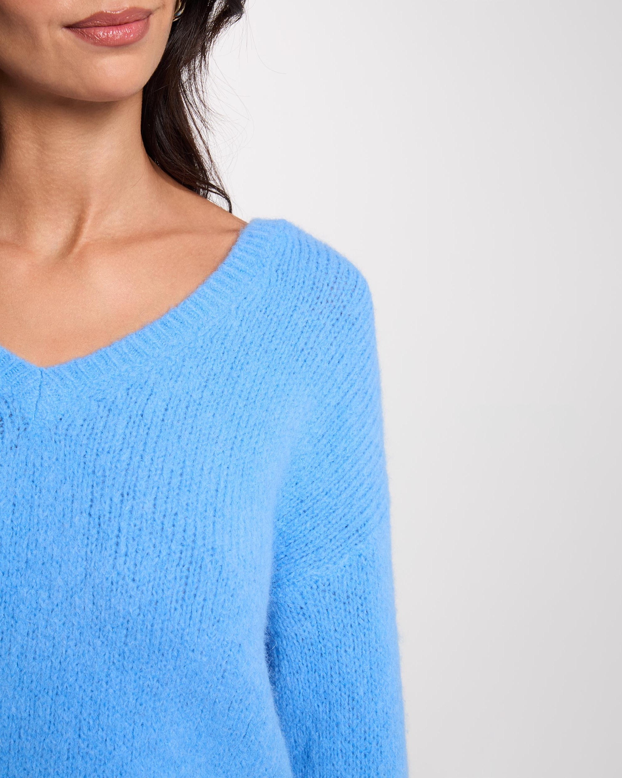 Imagen 4 de Jersey de mujer con escote barco - Morgan - Azul celeste Azul celeste
