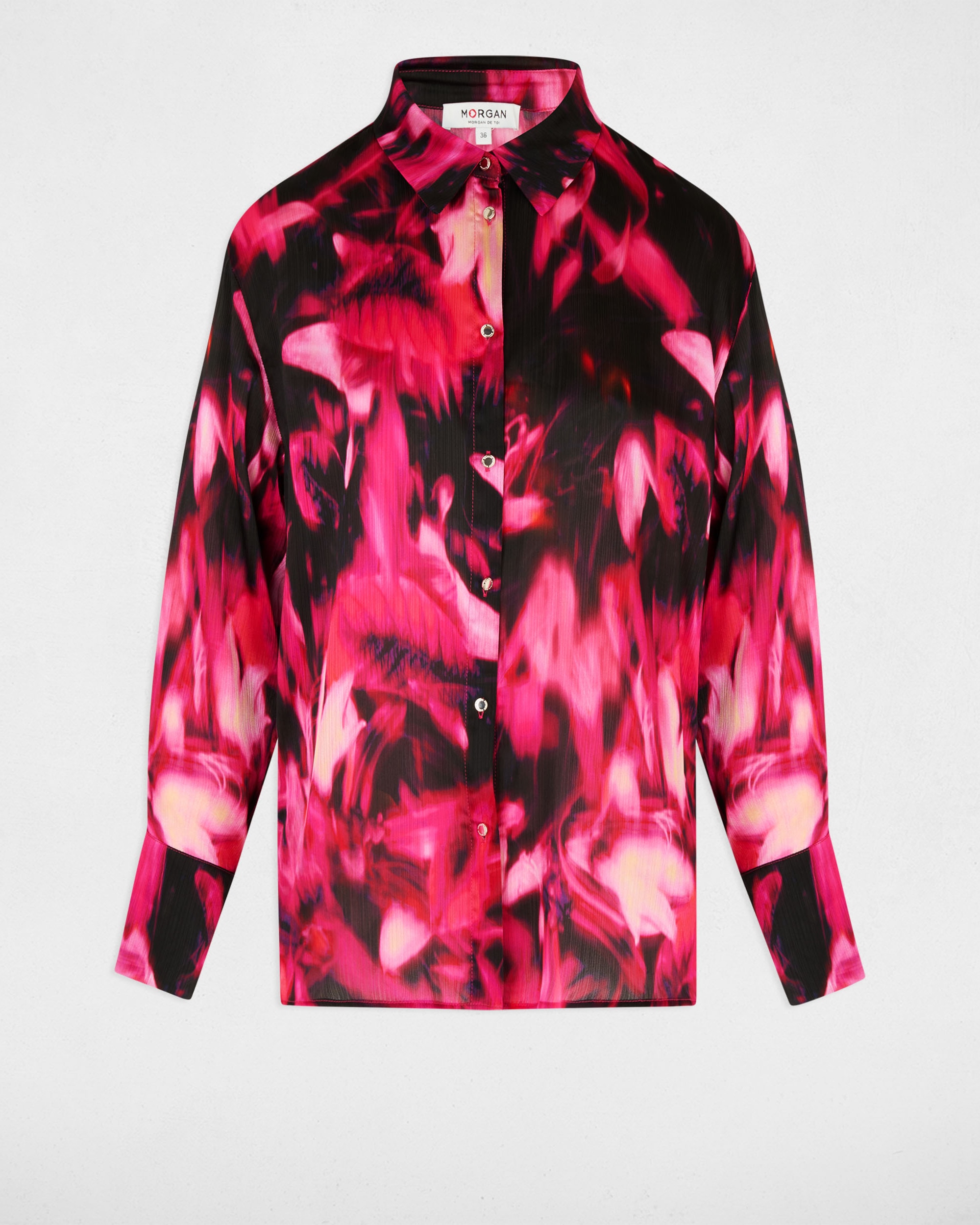 Imagen 5 de Camisa de mujer con manga larga - Morgan - Multicolor Multicolor