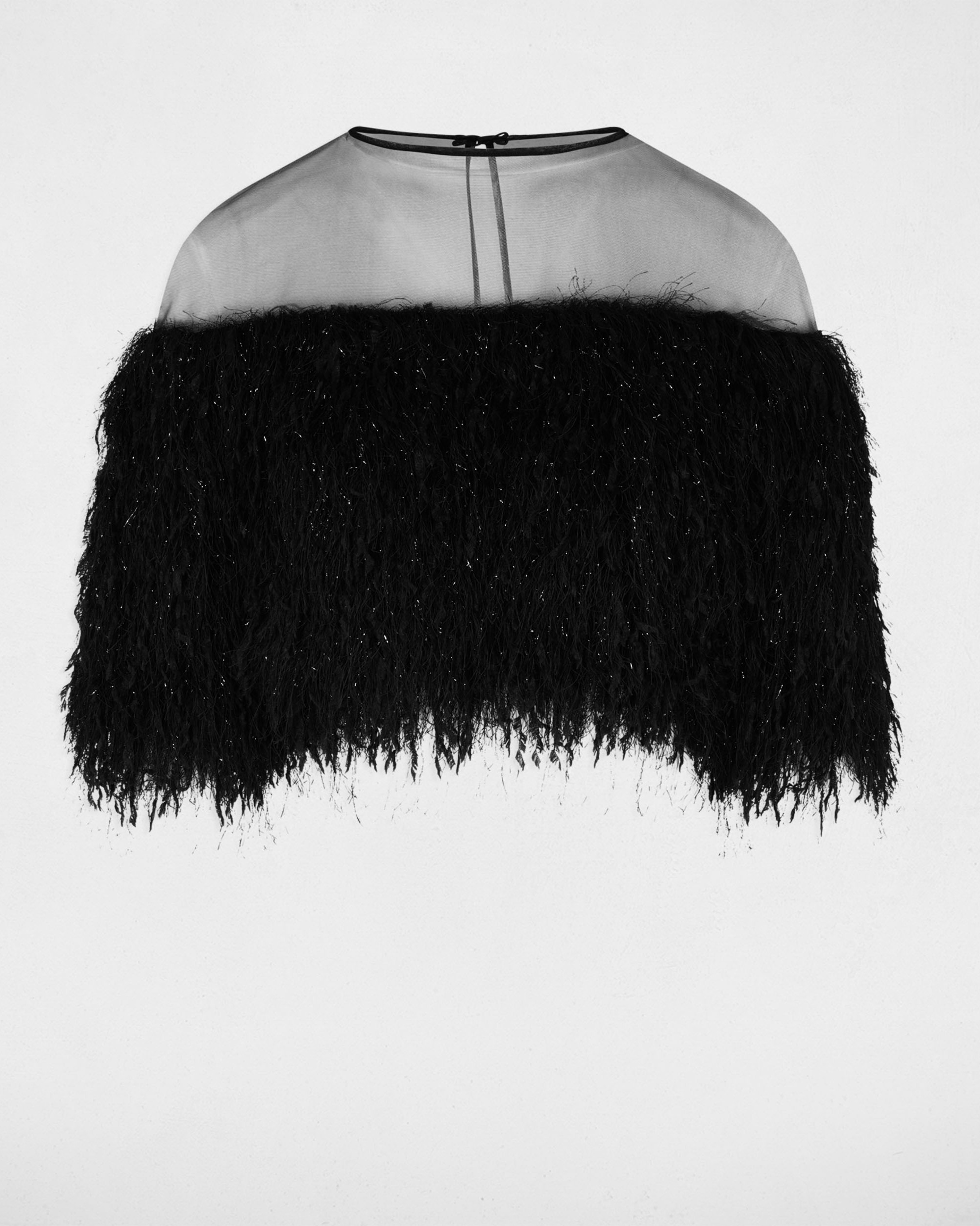 Imagen 2 de Top de mujer en encaje con plumas - Morgan - Negro Negro