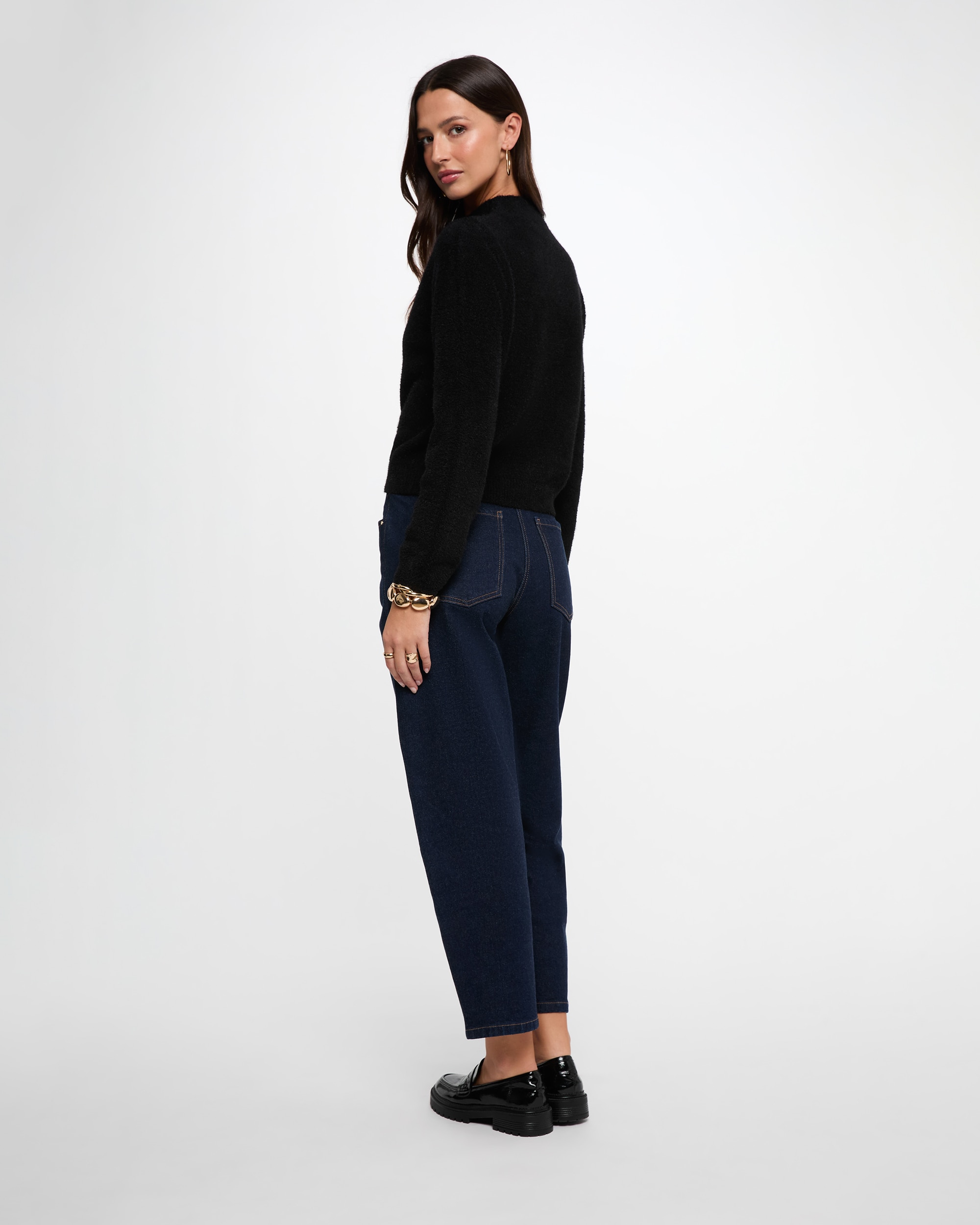 Jersey de mujer con cuello alto - Morgan - Negro Negro-2