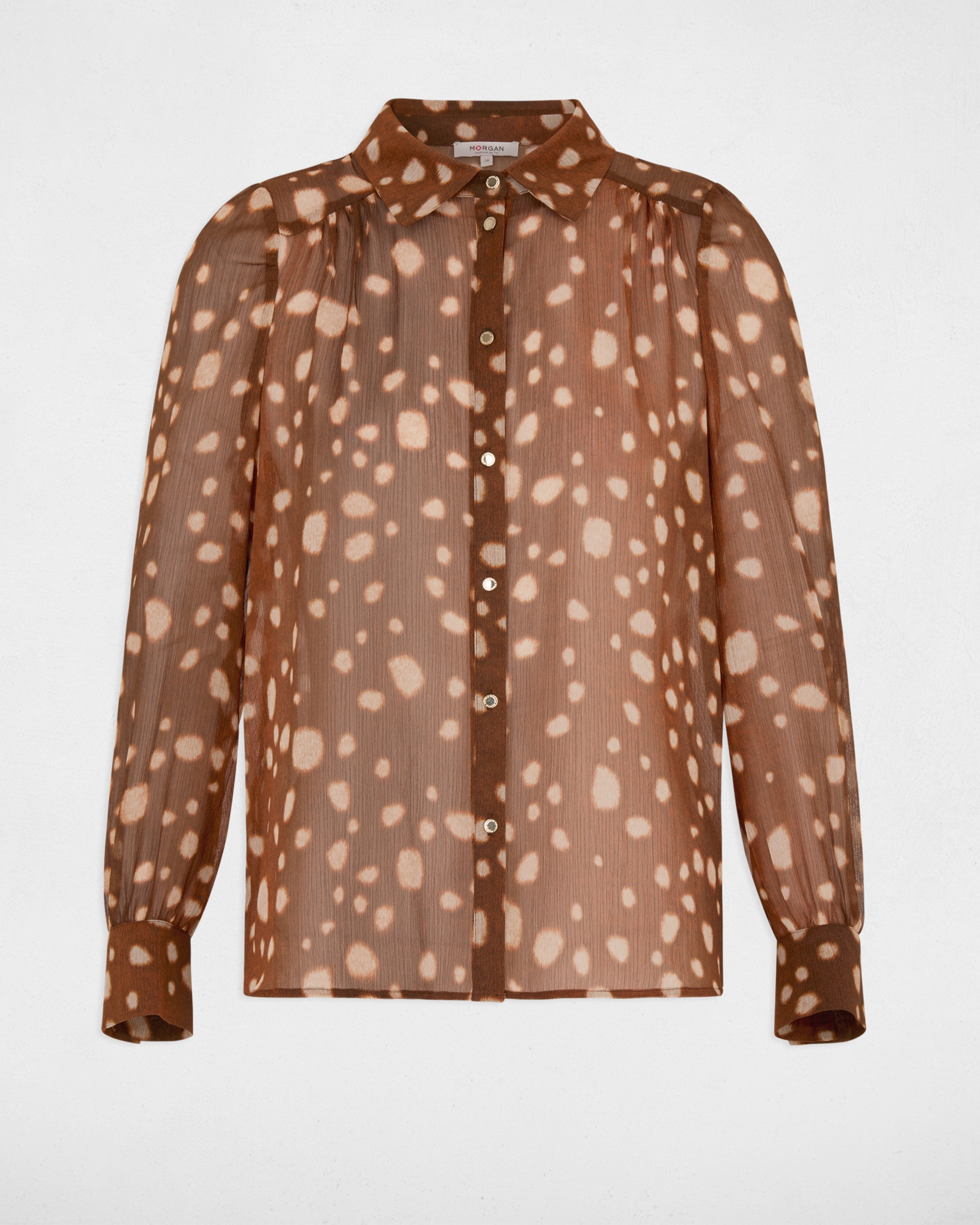 Camisa de mujer con estampado de lunares - Morgan - Multicolor Multicolor-5