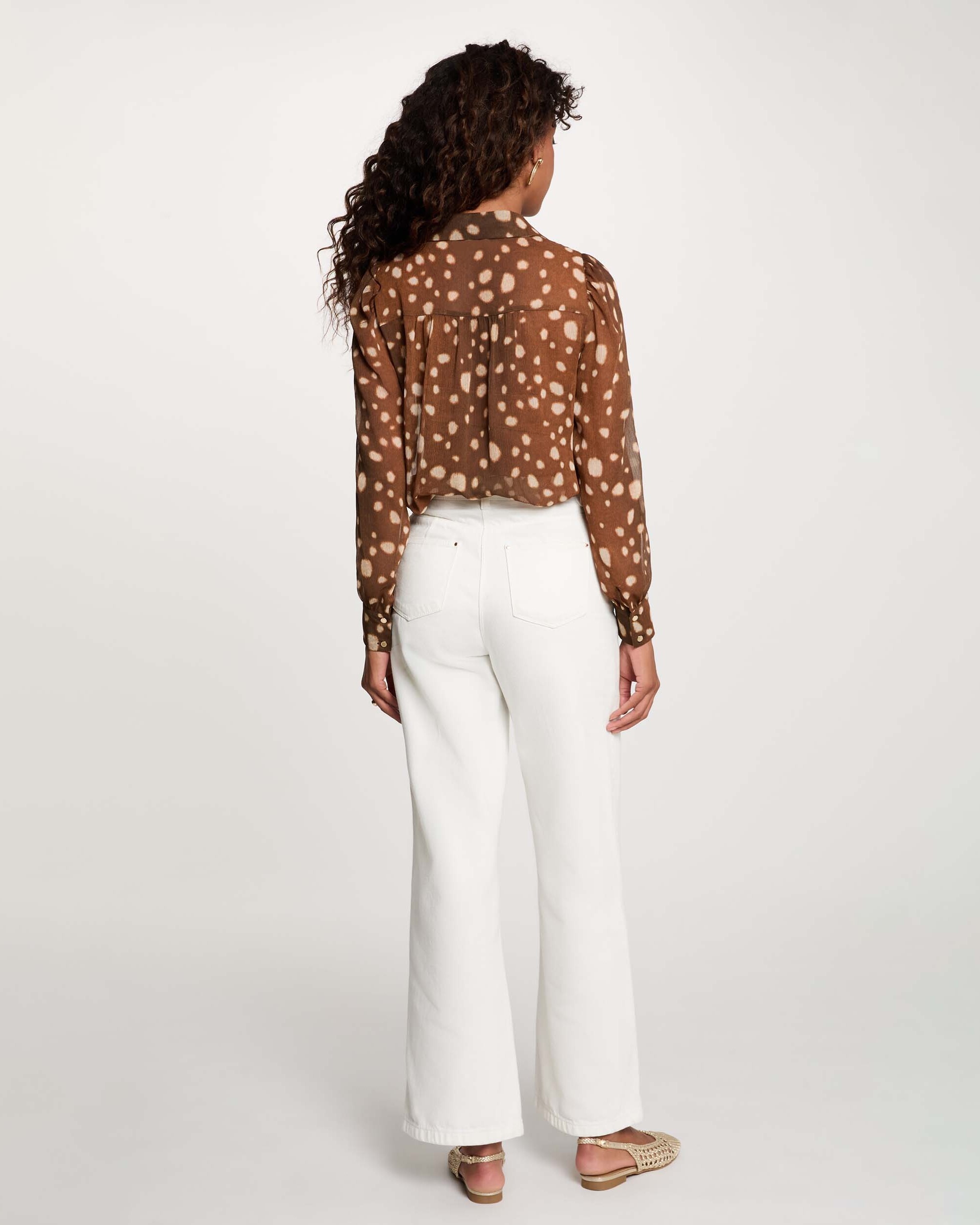Camisa de mujer con estampado de lunares - Morgan - Multicolor Multicolor-2