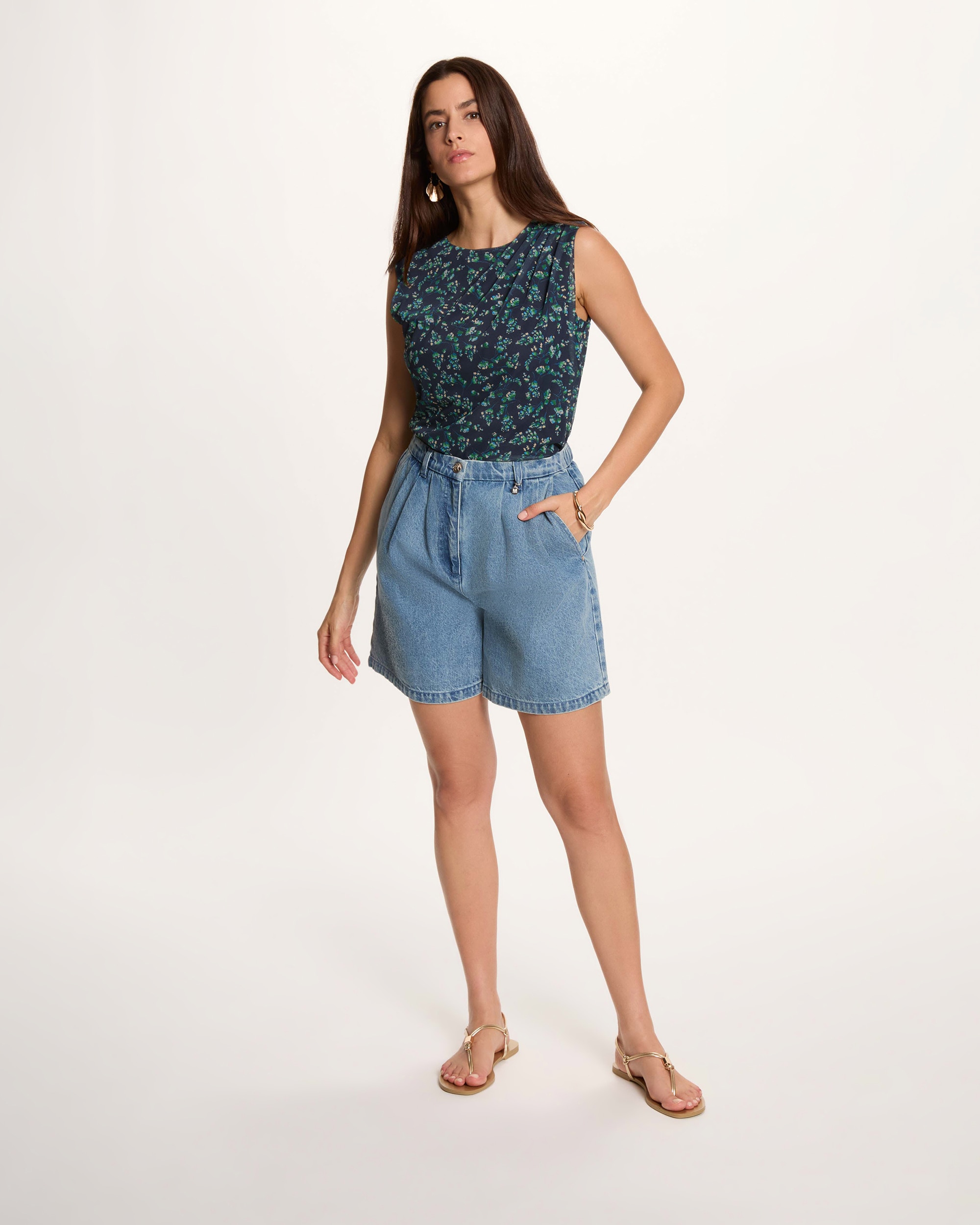 Imagen 3 de Camiseta de mujer con estampado floral - Morgan - Multicolor Multicolor