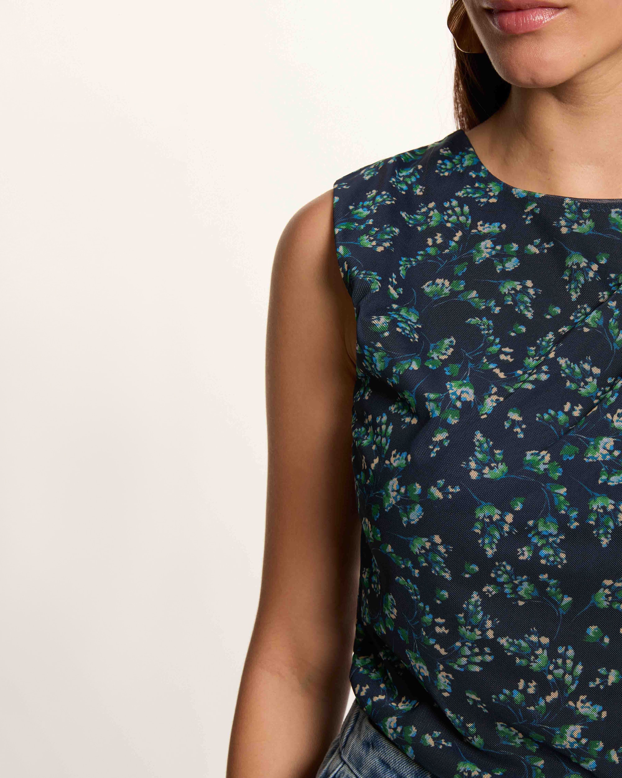 Imagen 4 de Camiseta de mujer con estampado floral - Morgan - Multicolor Multicolor