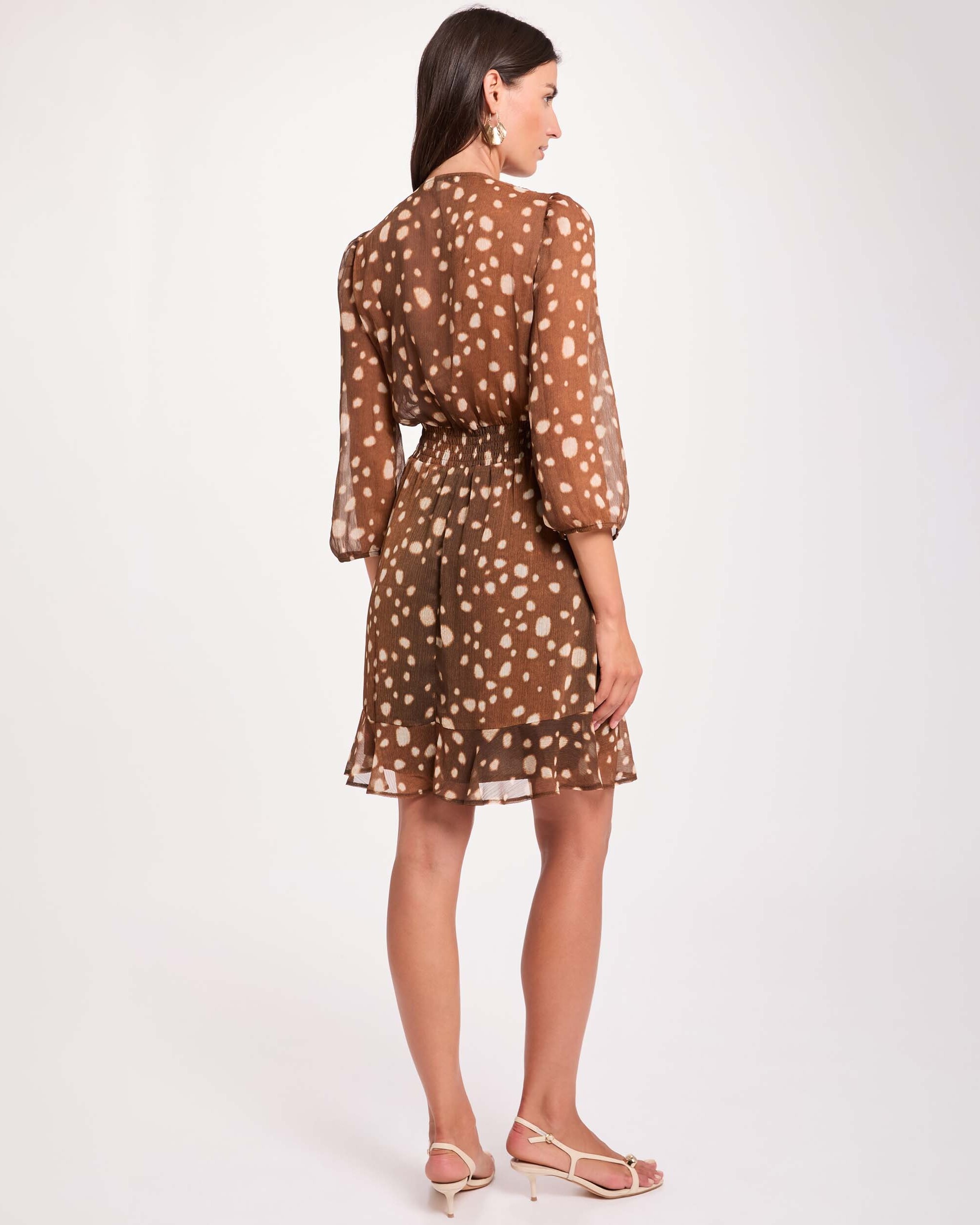 Vestido corto con escote pico - Morgan - Multicolor Multicolor-2