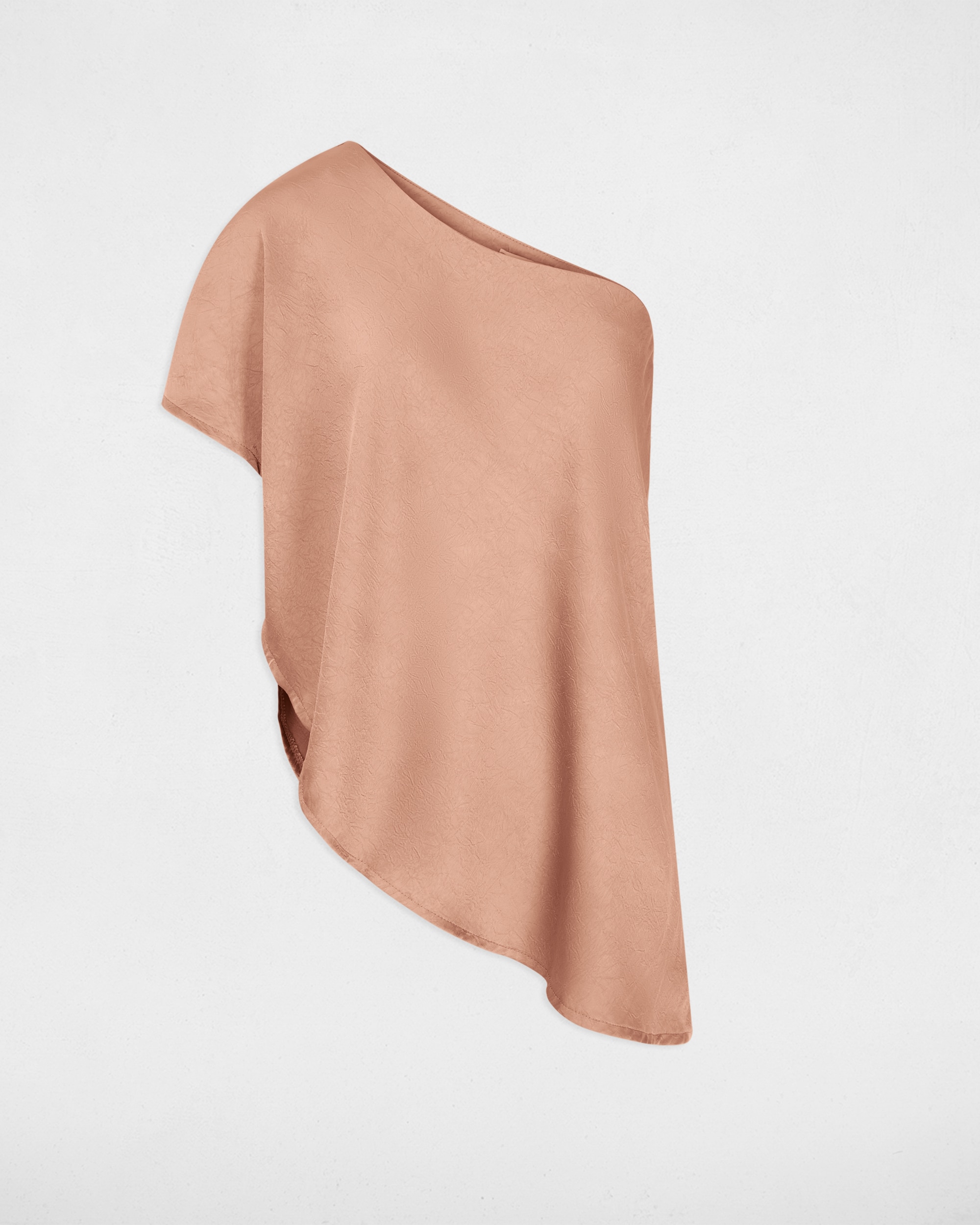 Blusa de mujer con escote asimétrico - Morgan - Bronce metalizado Bronce metalizado-5